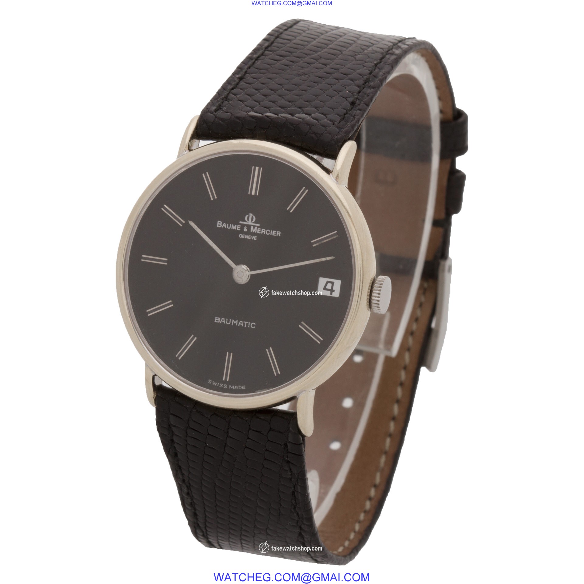 Baume & Mercier 443080 Baumatic Automatic Unisex 18k White Gold 3