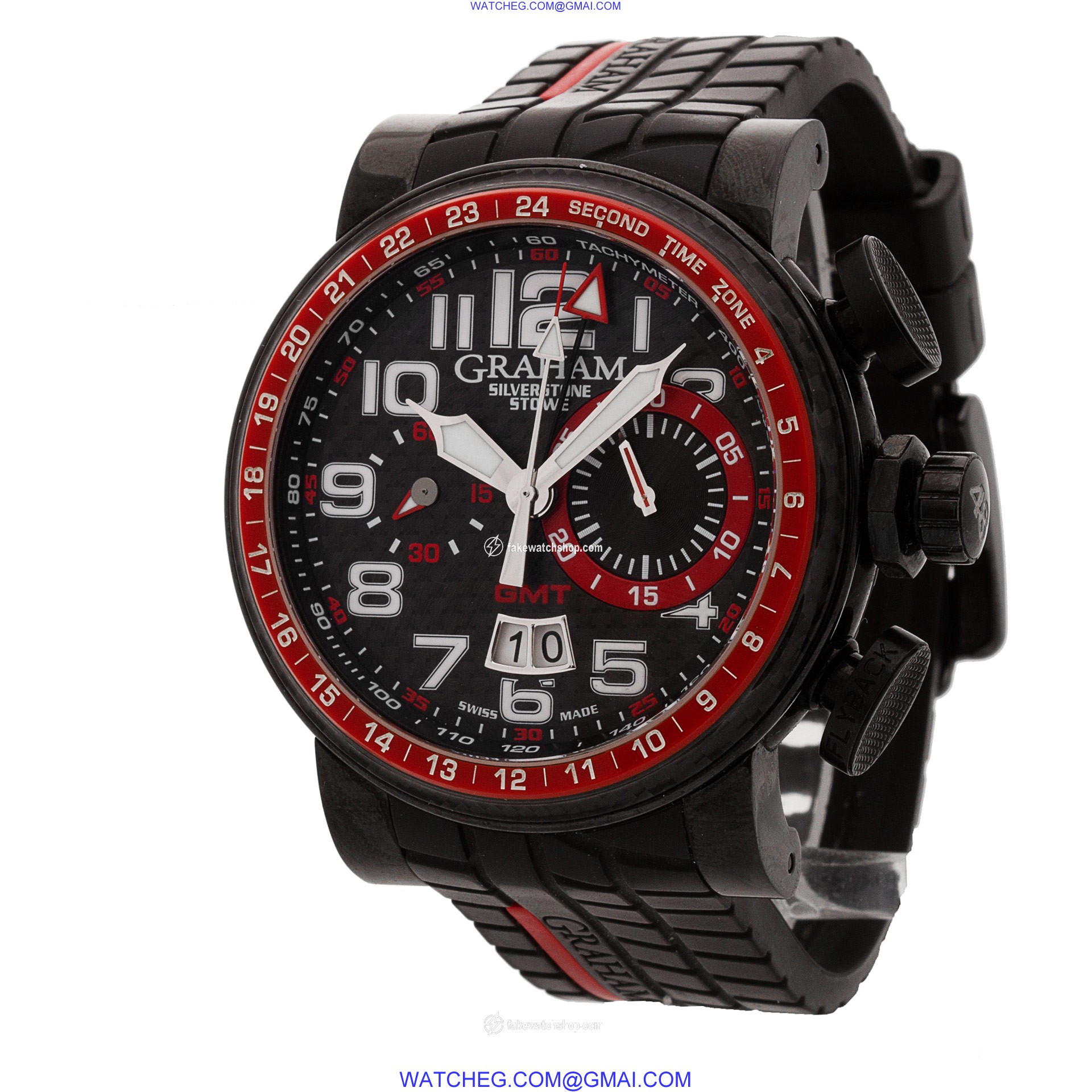 Graham 2BLCB.B10A Silverstone Stowe GMT Automatic Male PVD 3