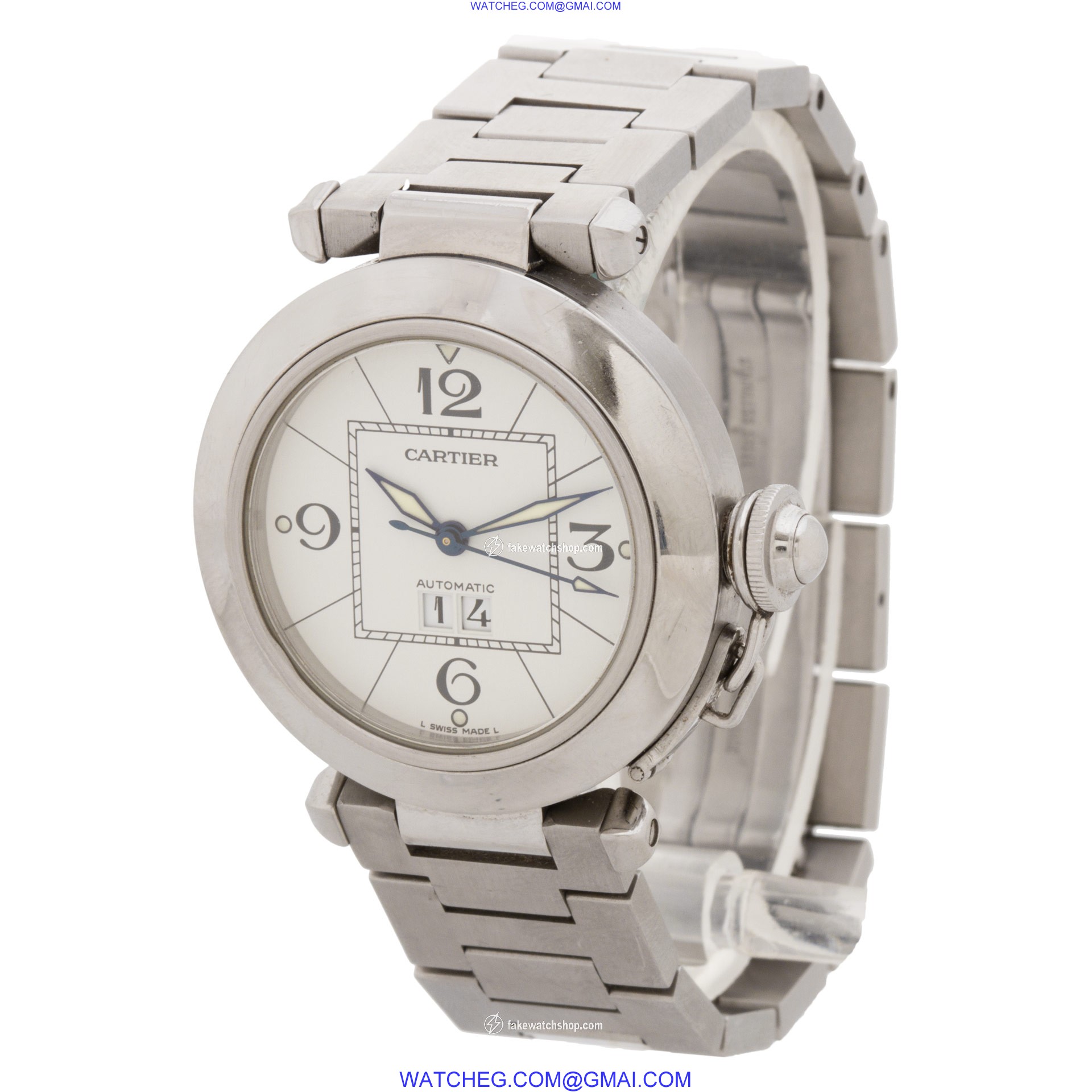 Cartier 2475 Pasha Automatic Unisex Stainless Steel 3