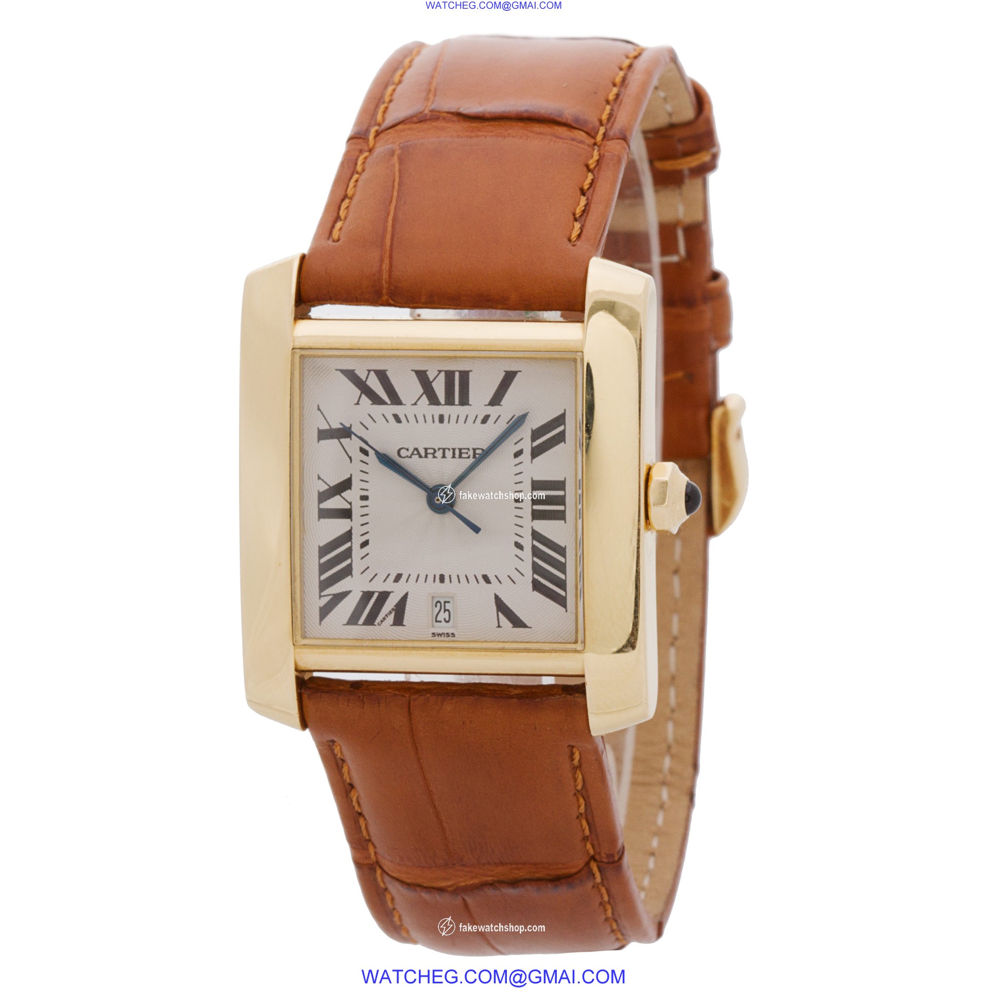 Cartier 1840 Tank Francaise Automatic Male 18k yellow gold 3