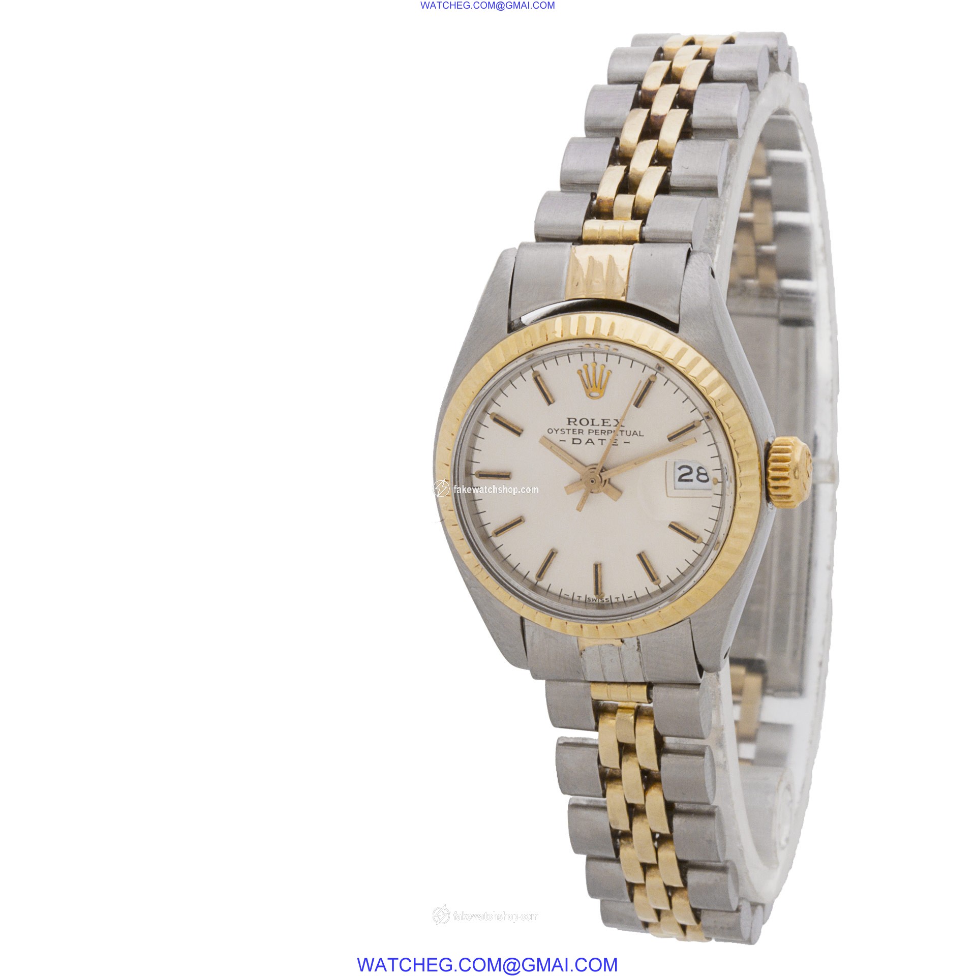 Rolex 6917/3 Date Automatic Female 14k gold & Stainless Steel 3