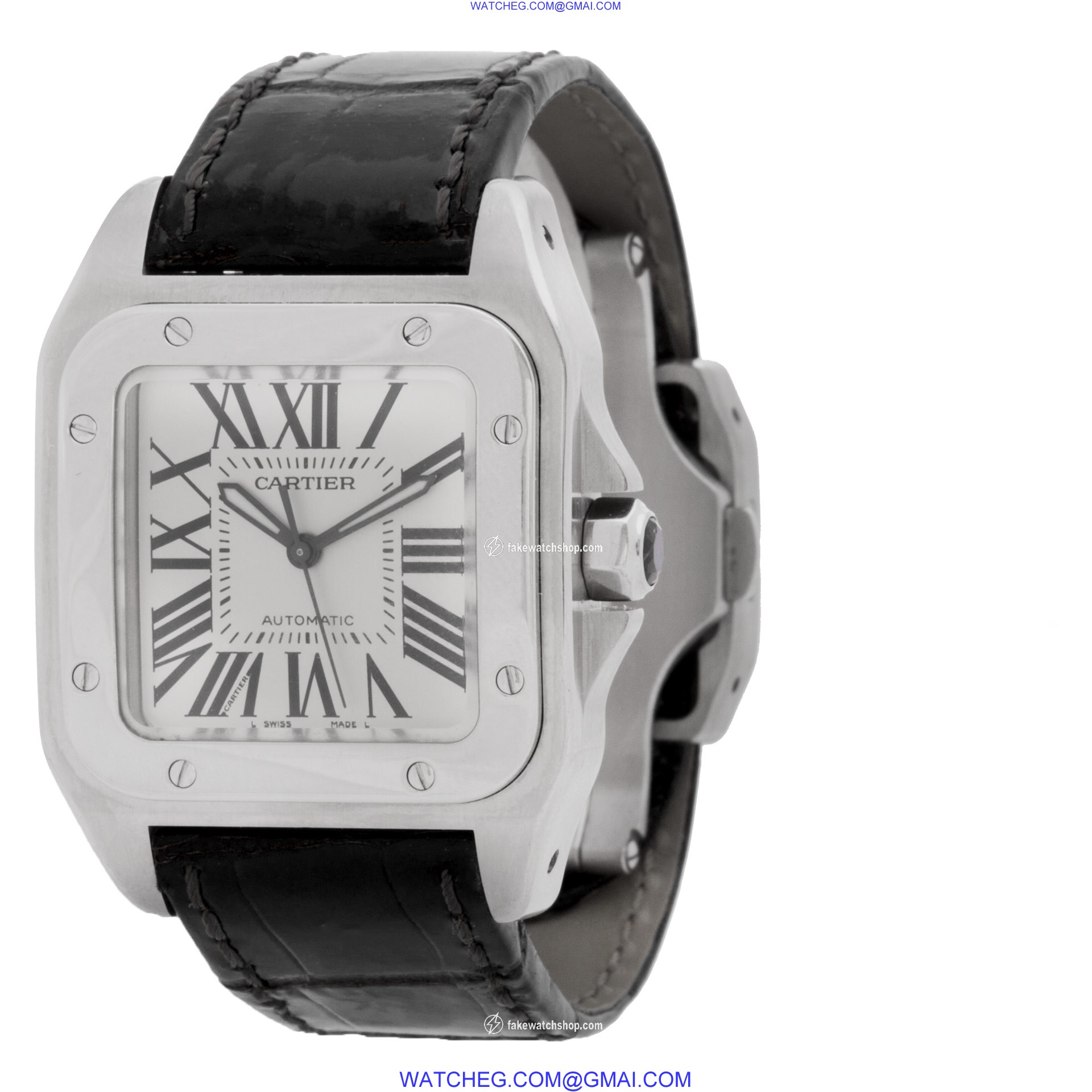 Cartier W20126X8 Santos 100 Automatic Unisex Stainless Steel 3