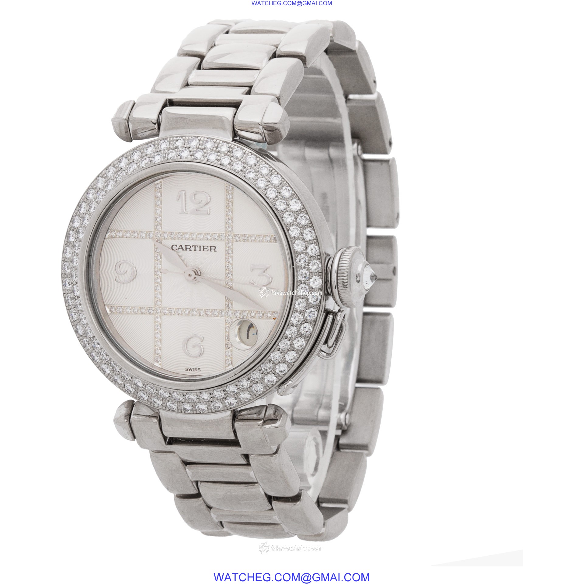 Cartier 2308 Pasha Automatic Female 18k White Gold 3