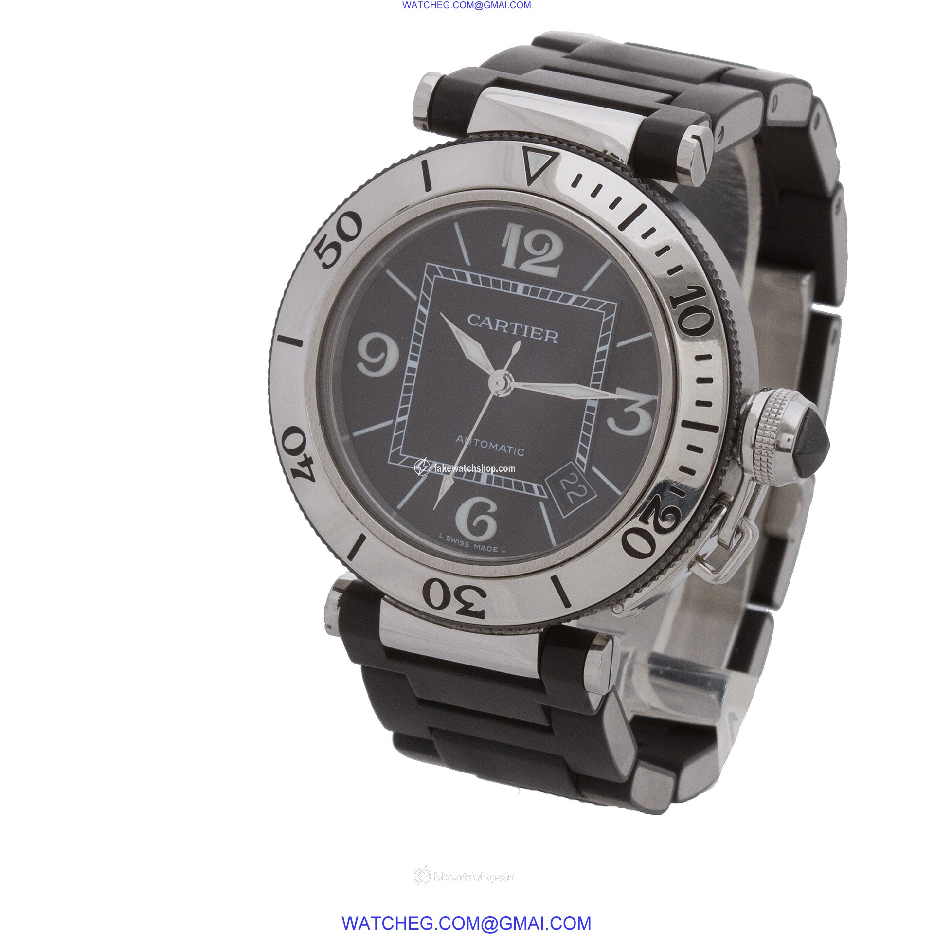 Cartier w31077u2 Pasha Seatimer Automatic Male Stainless Steel 3