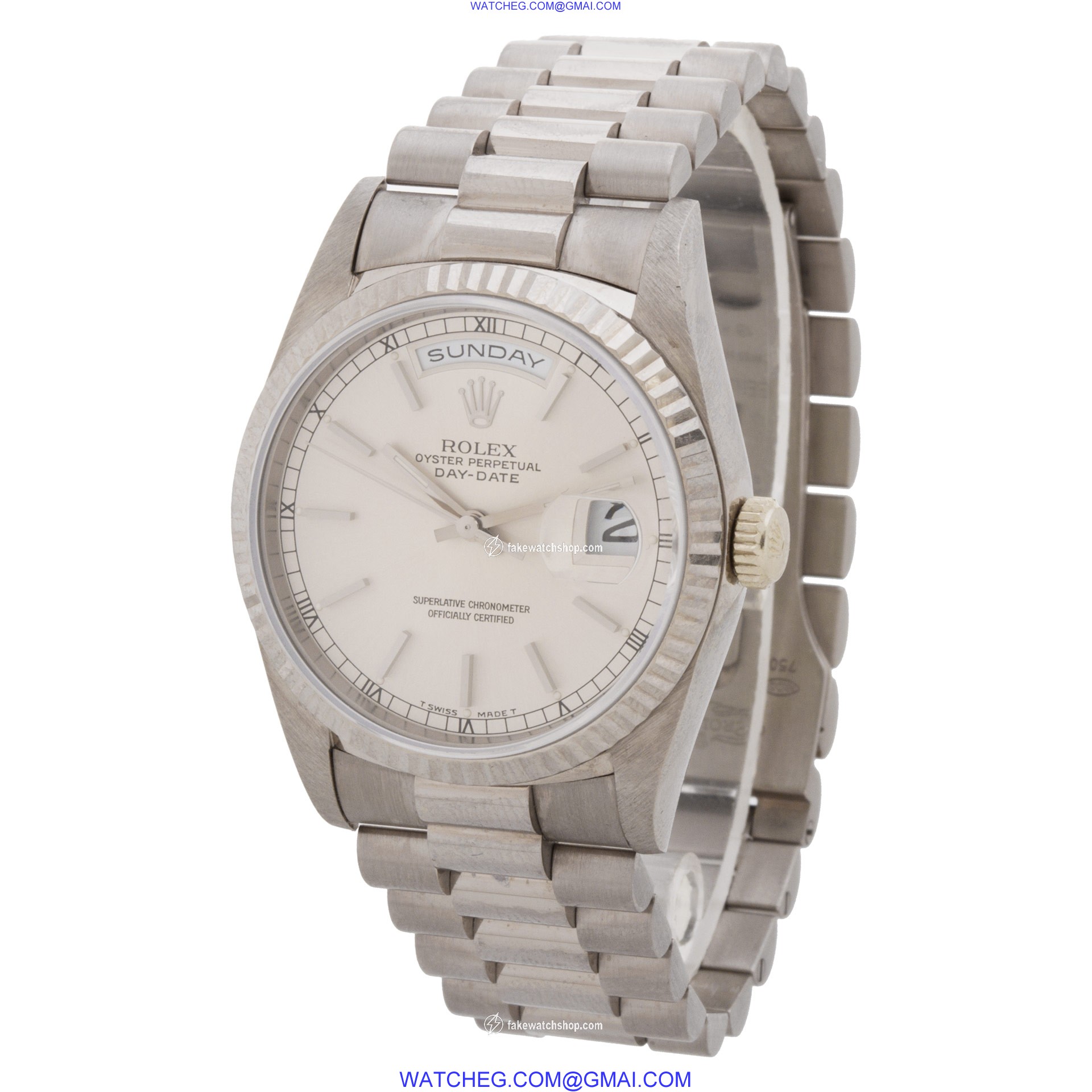 Rolex 18239 Day-Date Automatic Male 18k White Gold 3