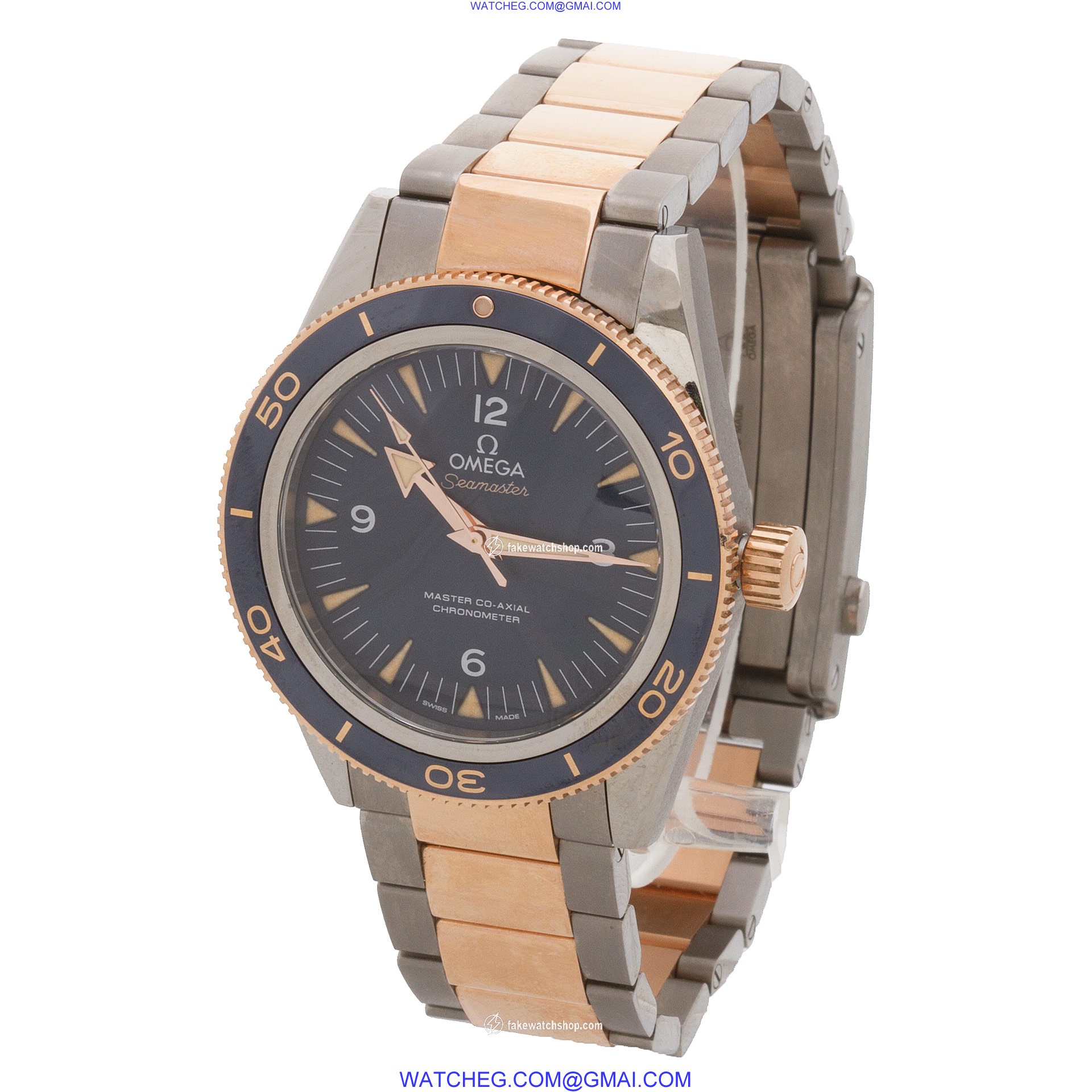 Omega 233.60.41.21.03.001 Seamaster Automatic Male 18k rose gold & titanium 3