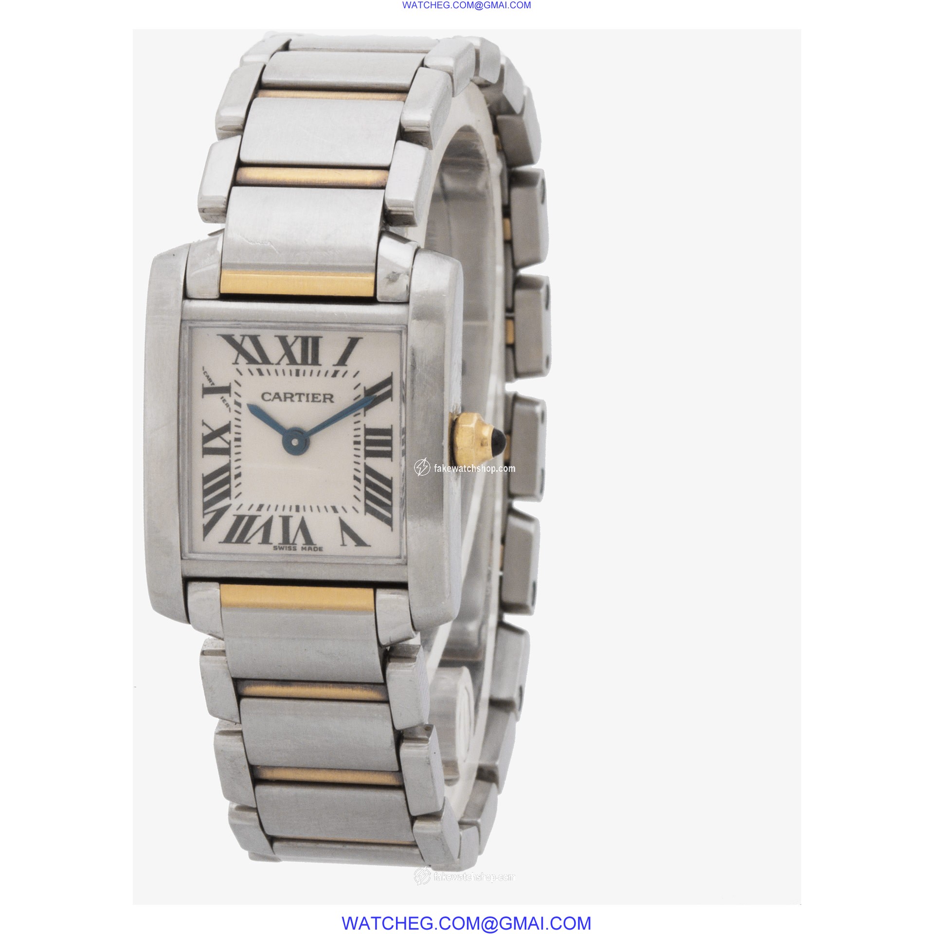 Cartier 345520CD Tank Francaise Quartz Female Stainless Steel 3