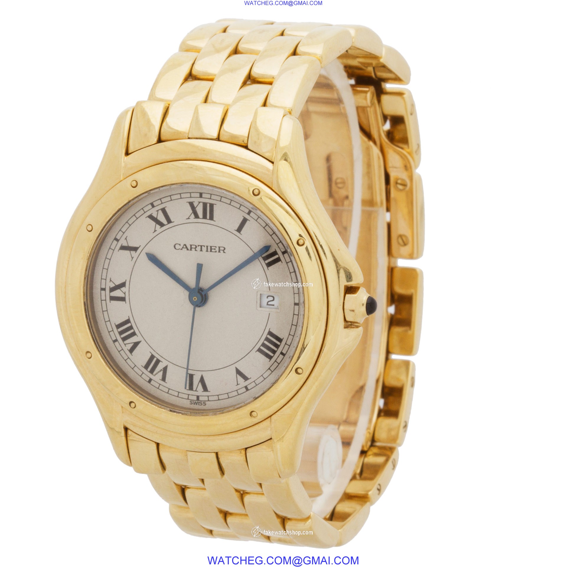 Cartier 887920 Cougar Quartz Unisex 18k yellow gold 3