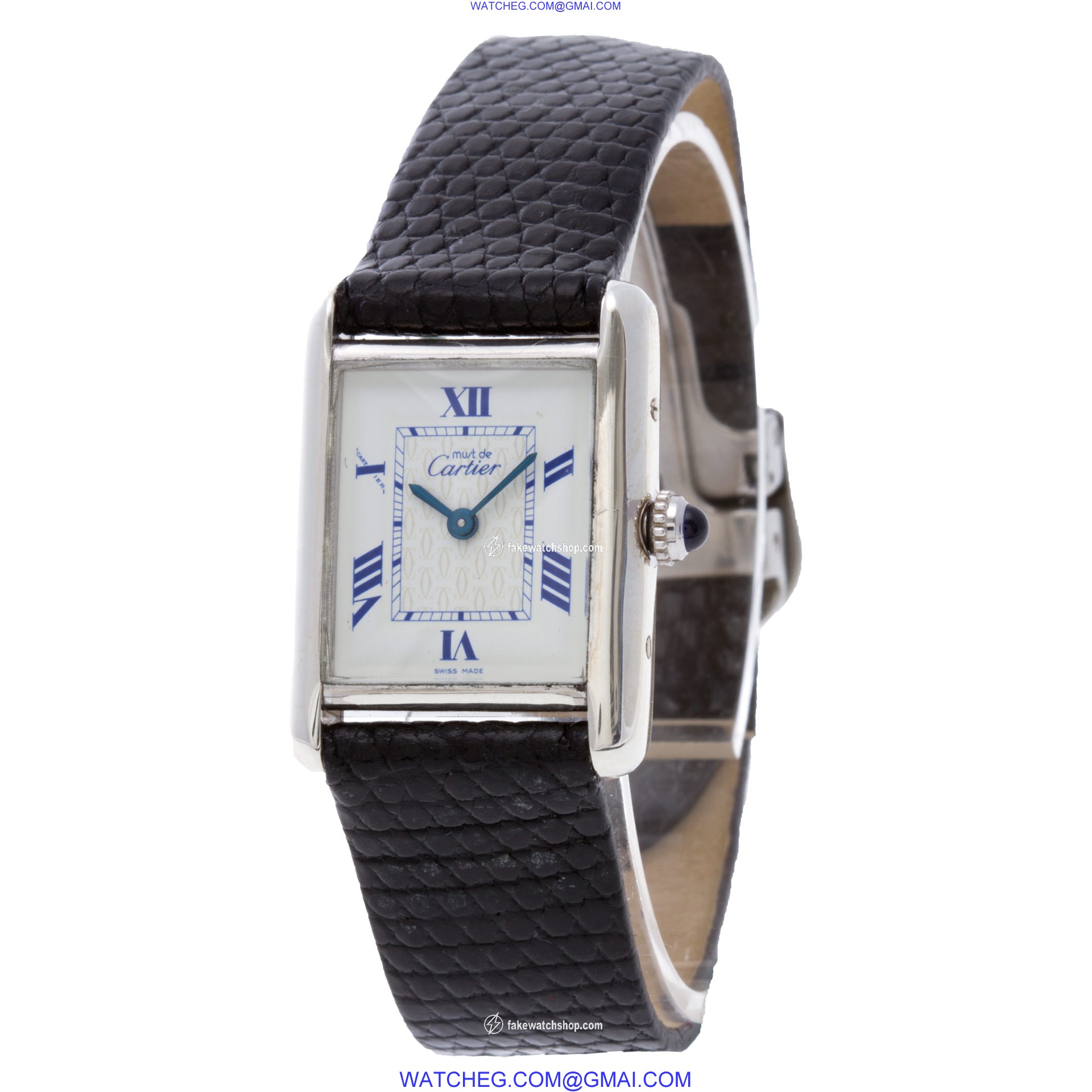 Cartier 2416 Tank Quartz Female Sterling Silver 3