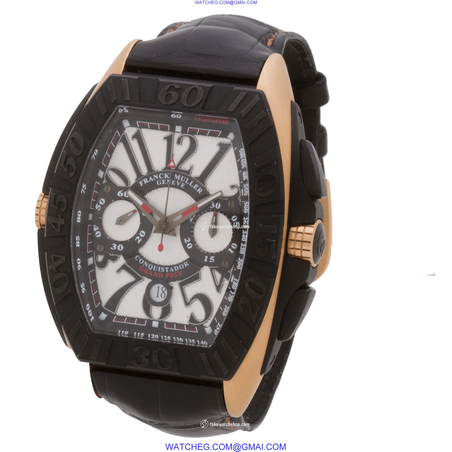 Franck Muller 9900 CC GP Conquistador Automatic Male 18k pink gold & titanium 3