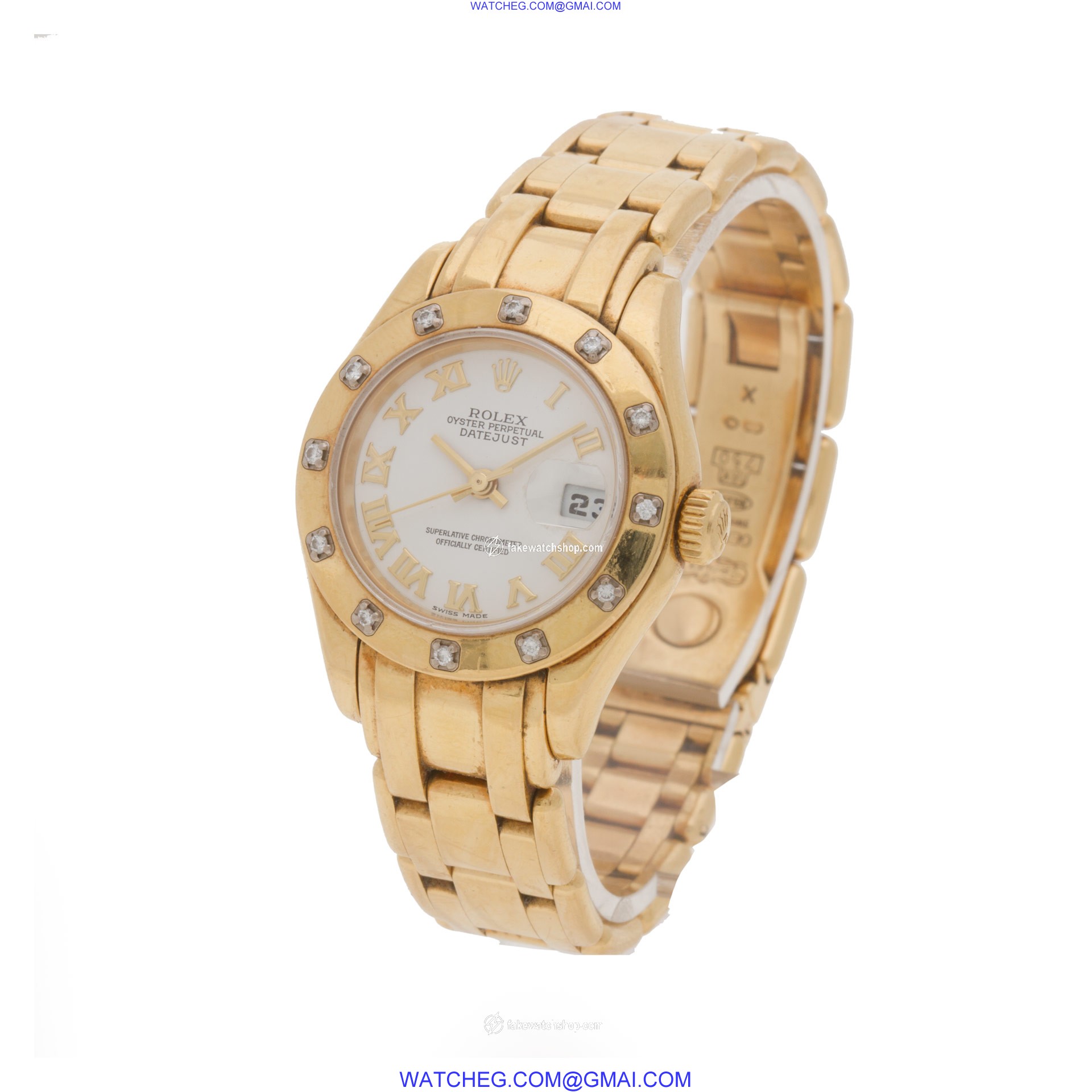 Rolex 80318 Pearlmaster Automatic Female 18k yellow gold 3