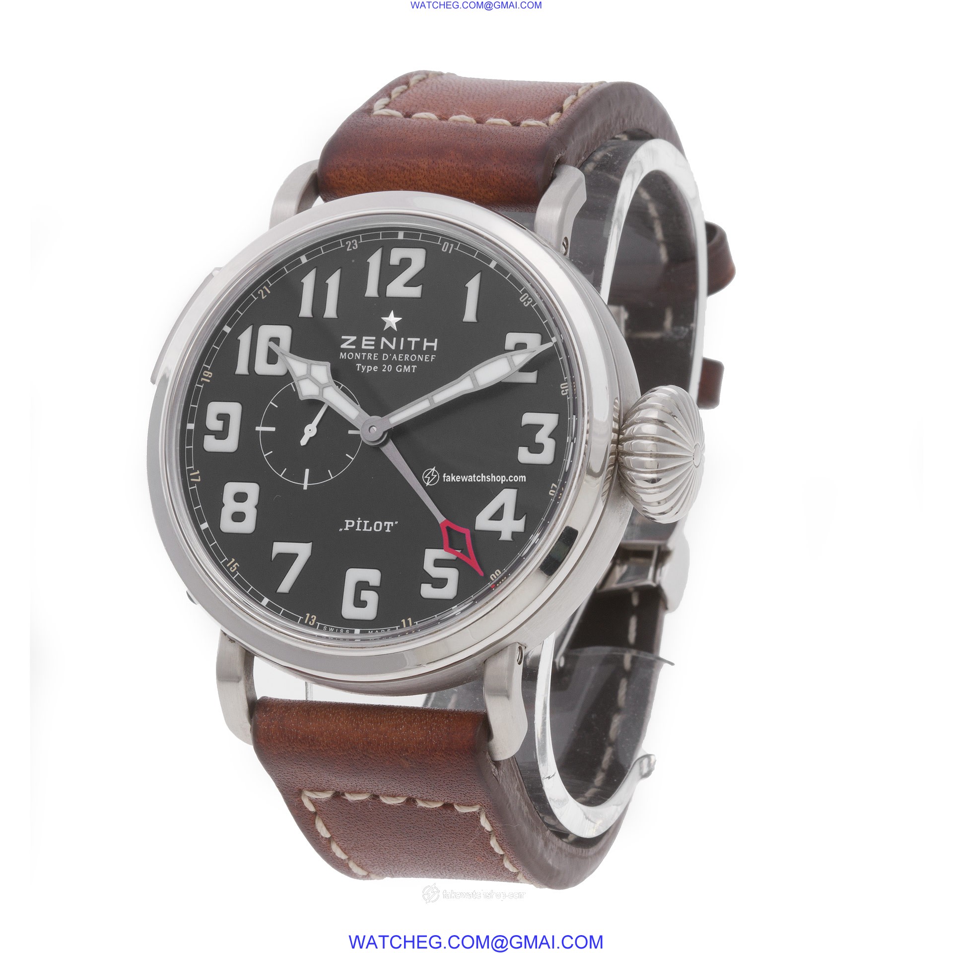 Zenith 03.2430.693 Pilot Montre D Aeronef Automatic Male Stainless Steel 3