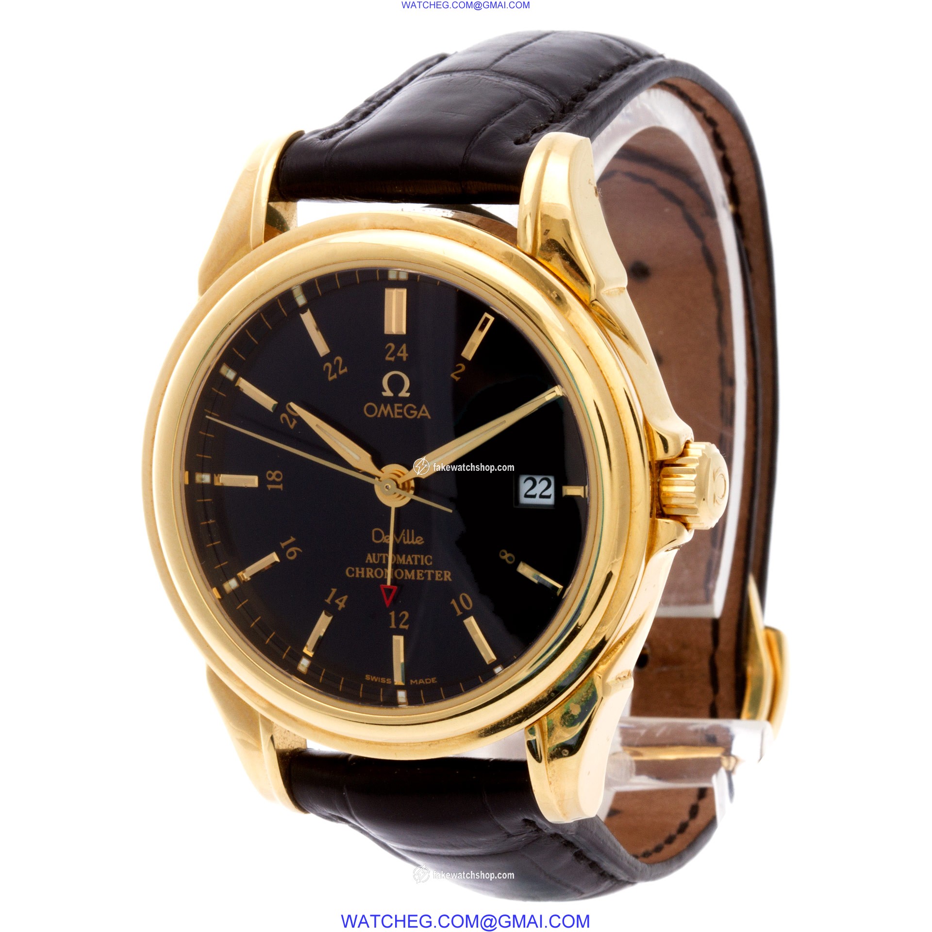 Omega 46338000 De Ville Automatic Male 18k Yellow Gold 3