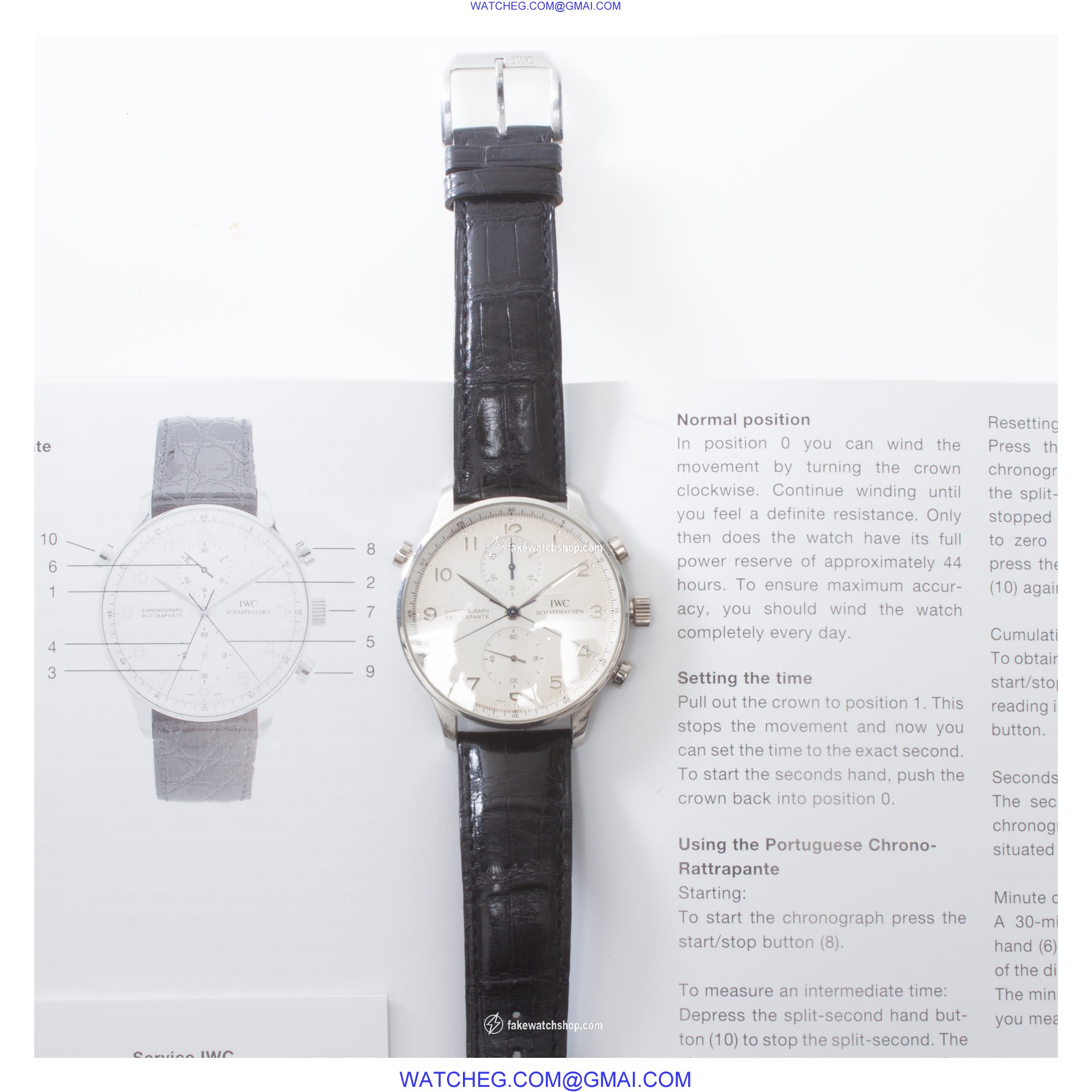 IWC IW371205 Rattrapante Manual Male Platinum 3