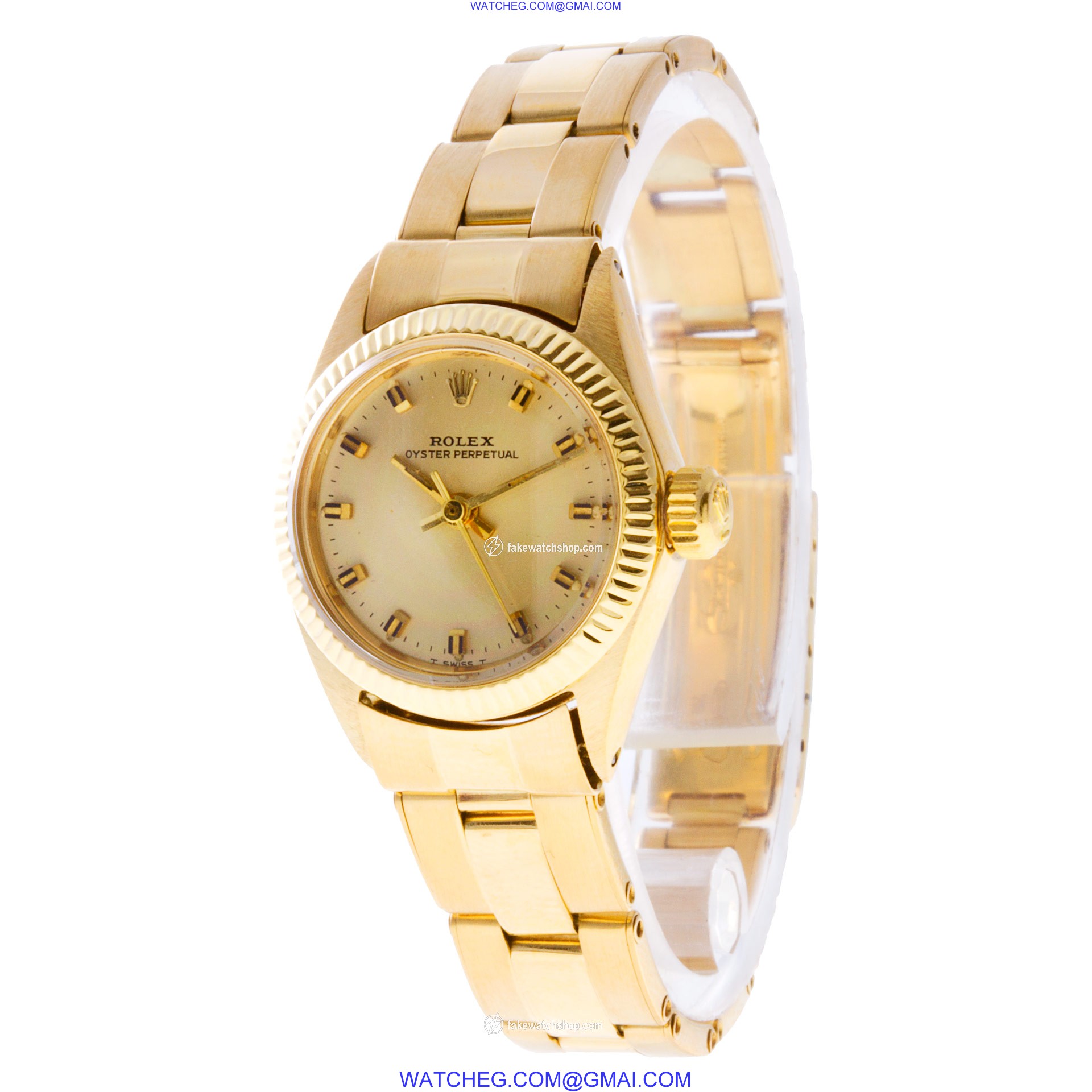Rolex 6619 Oyster Perpetual Automatic Female 18k yellow gold 3