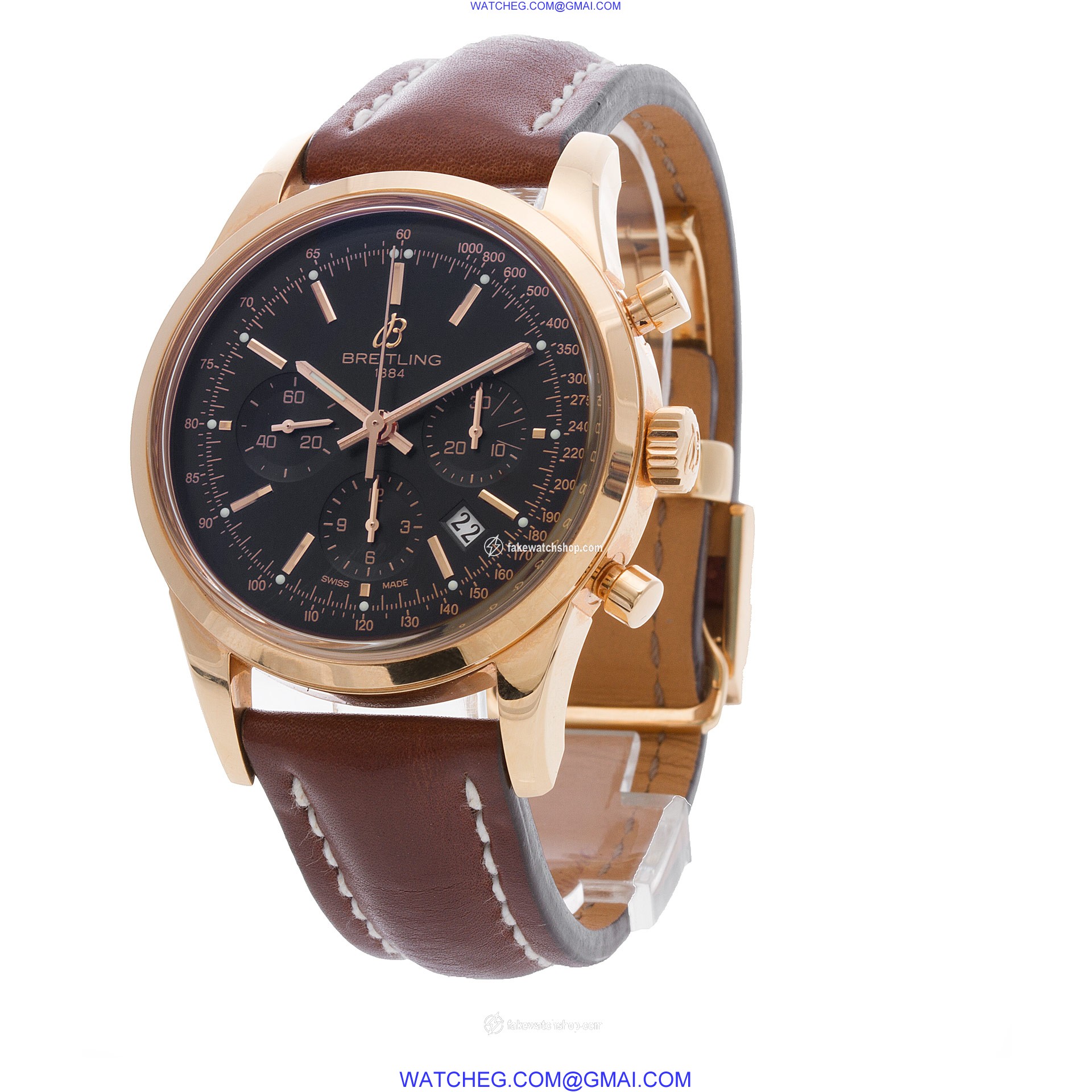 Breitling RB0152 Transocean Chronograph Automatic Male 18k rose gold 3