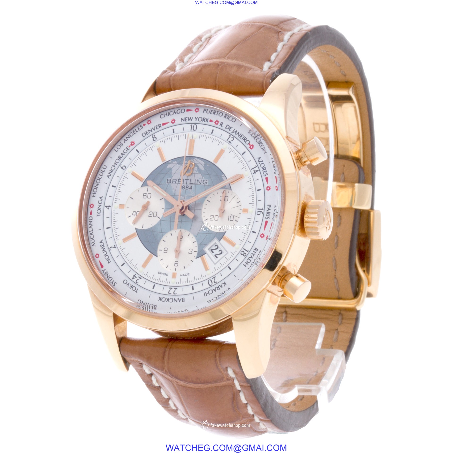 Breitling RB0510 Transocean Chronograph Automatic Male 18k rose gold 3