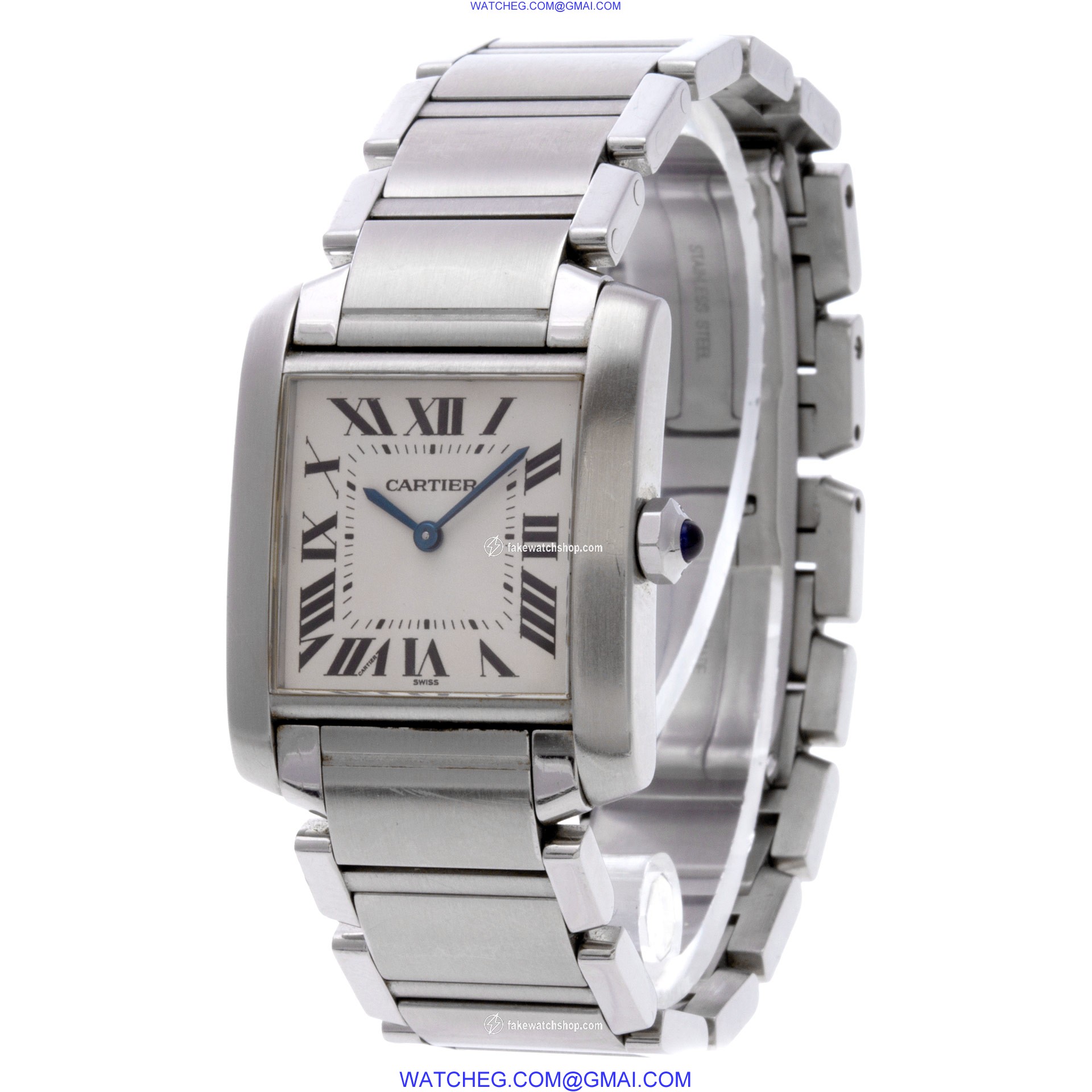 Cartier 2301 Tank Francaise Quartz Female Stainless Steel 3