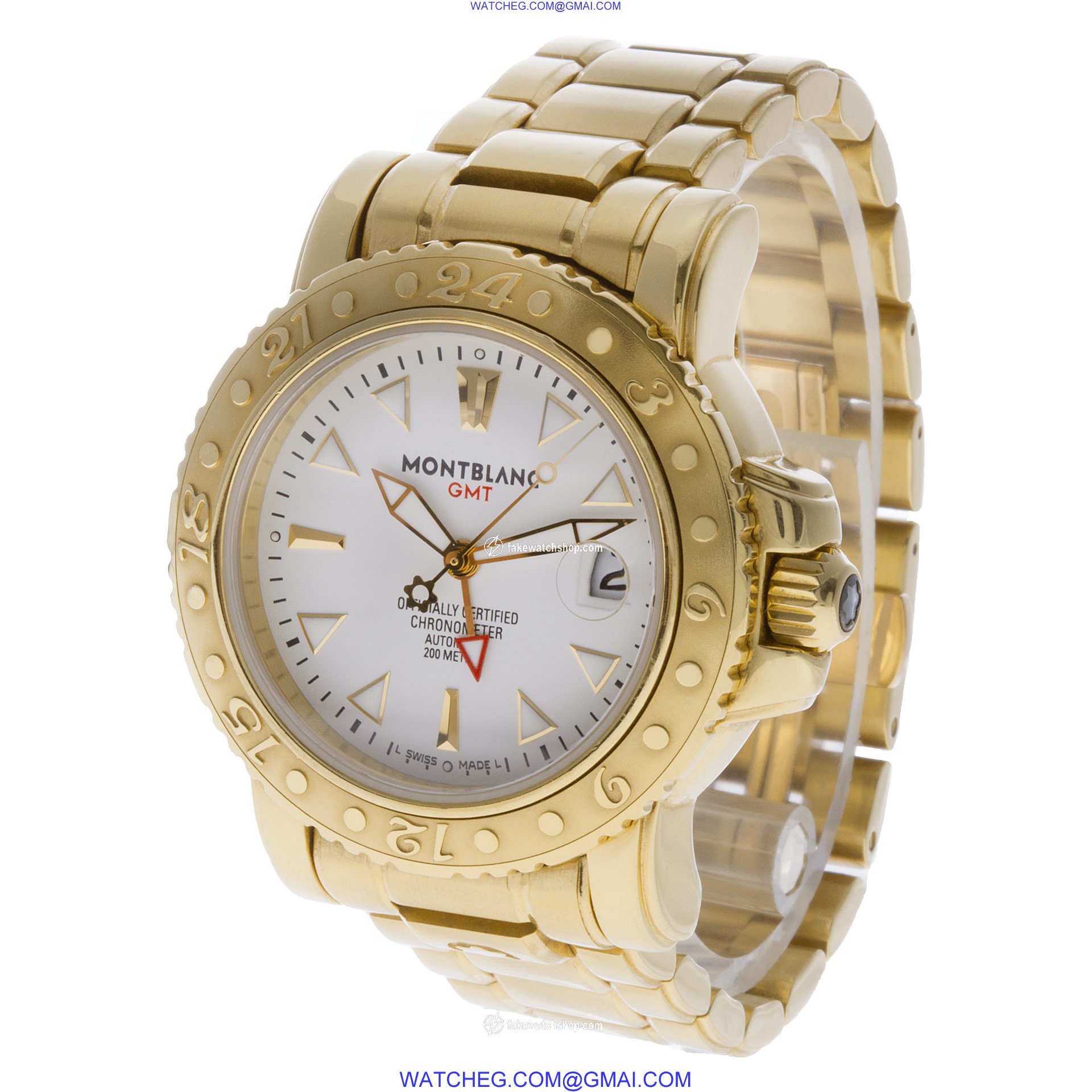 MontBlanc 7066-PL sport Automatic Male 18k yellow gold 3