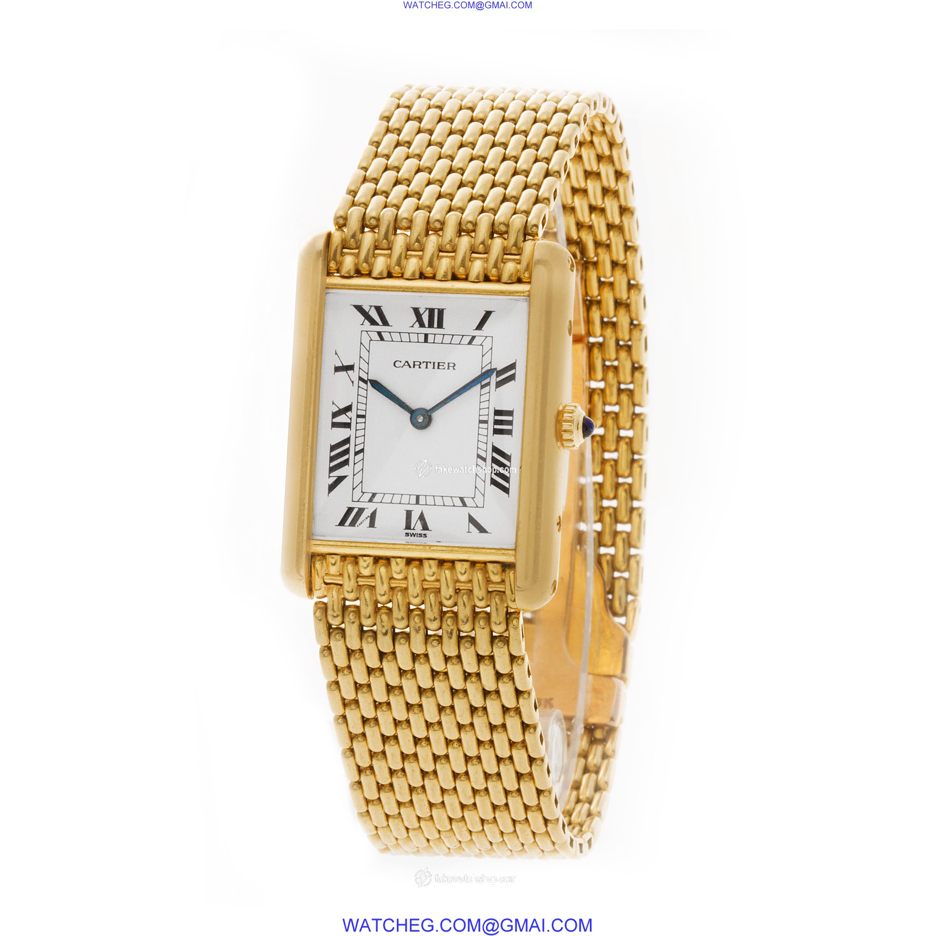 Cartier Cartier 2078 Tank Quartz Unisex 18k yellow gold 3