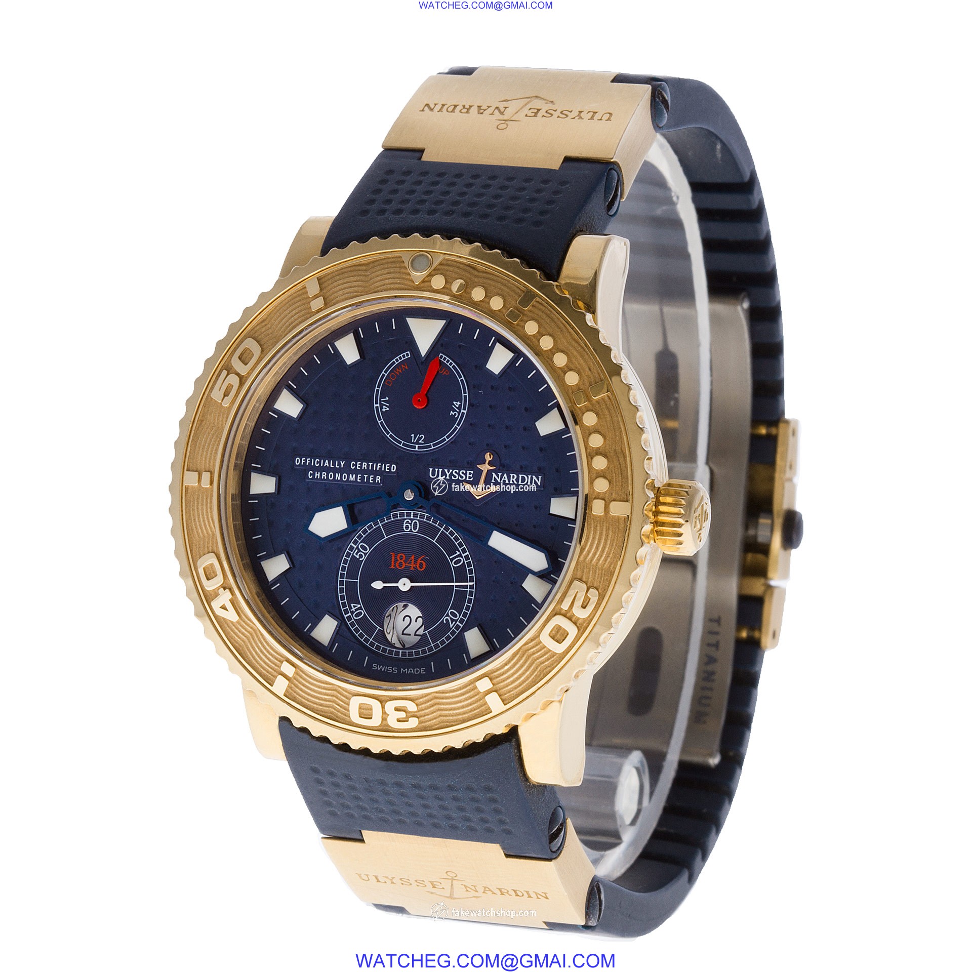 Ulysse Nardin 266-51 Maxi Marine Automatic Male 18k rose gold 3