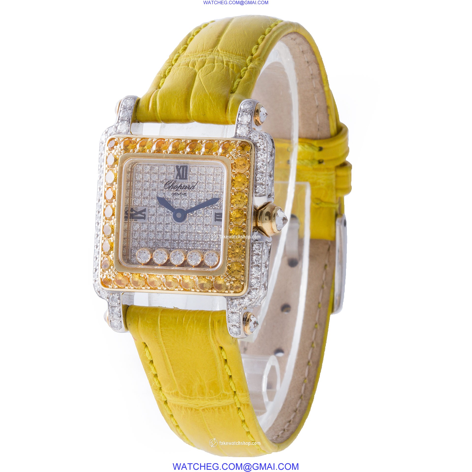Chopard 276852-9019 Happy Sport Quartz Female 18k White Gold 3