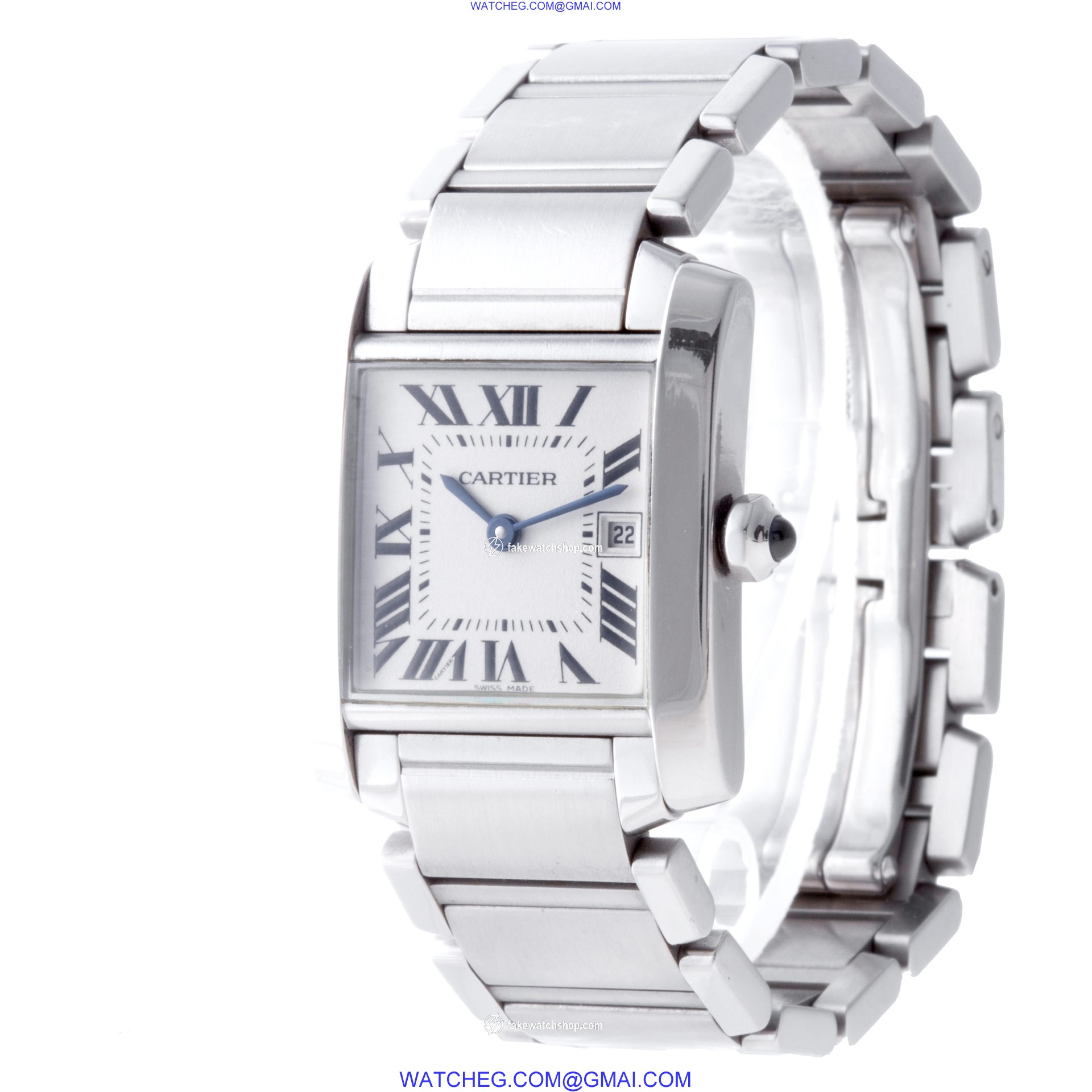 Cartier W51011Q3 Tank Francaise Quartz Unisex Stainless Steel 3