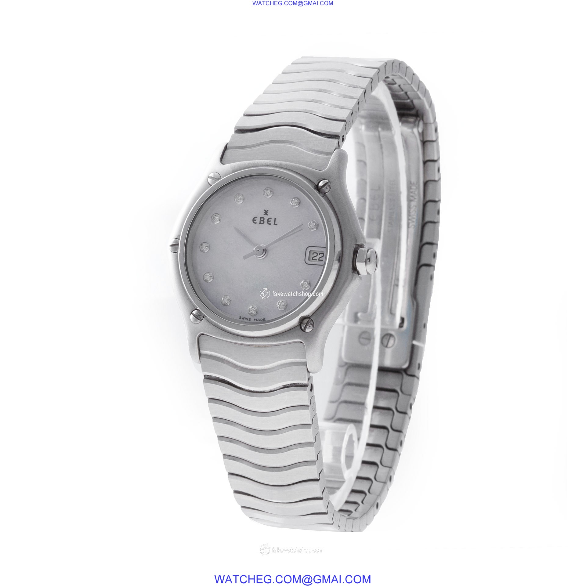 Ebel 9087121 Classic Wave Quartz Female Stainless Steel 3