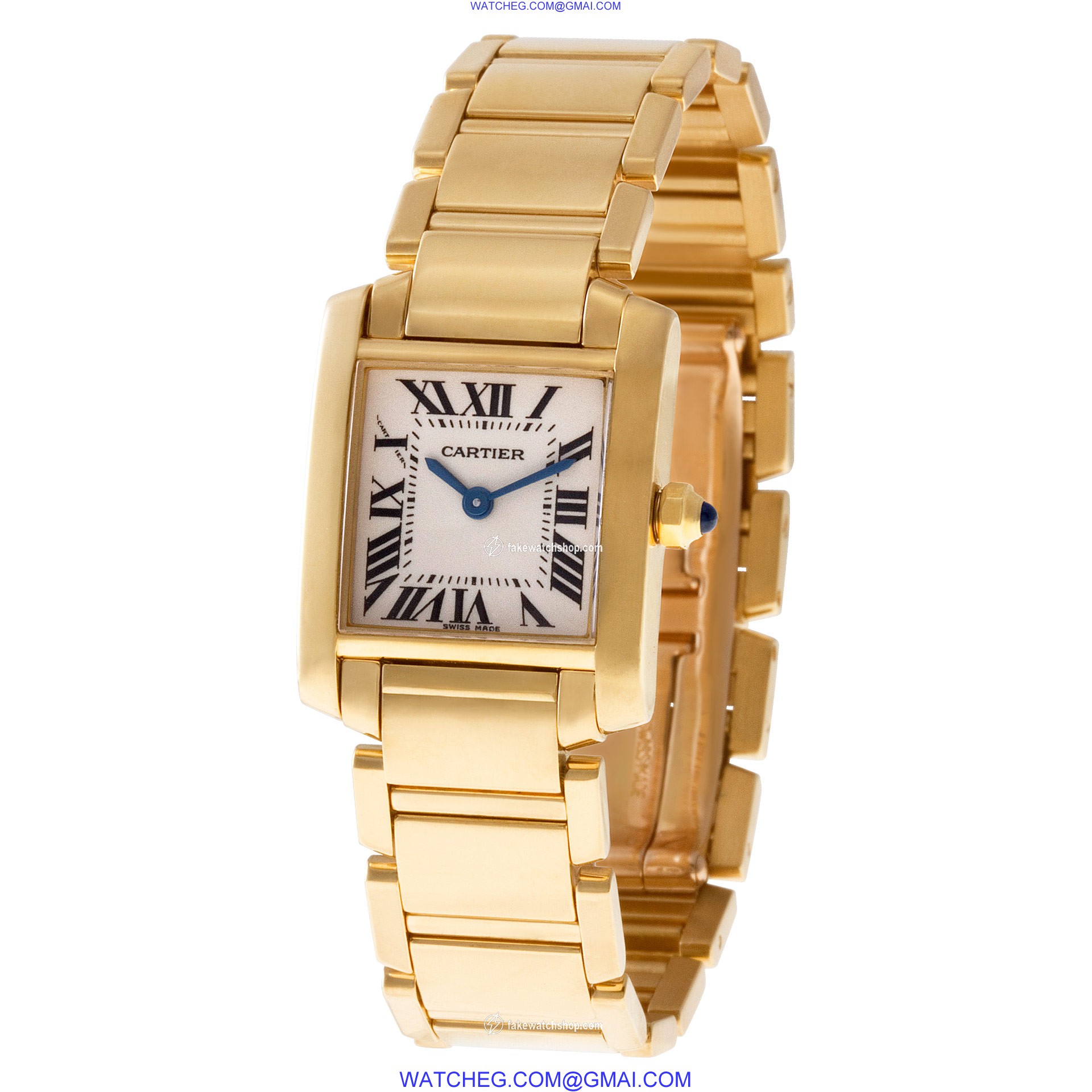 Cartier W50002N2 Tank Francaise Quartz Female 18k yellow gold 3