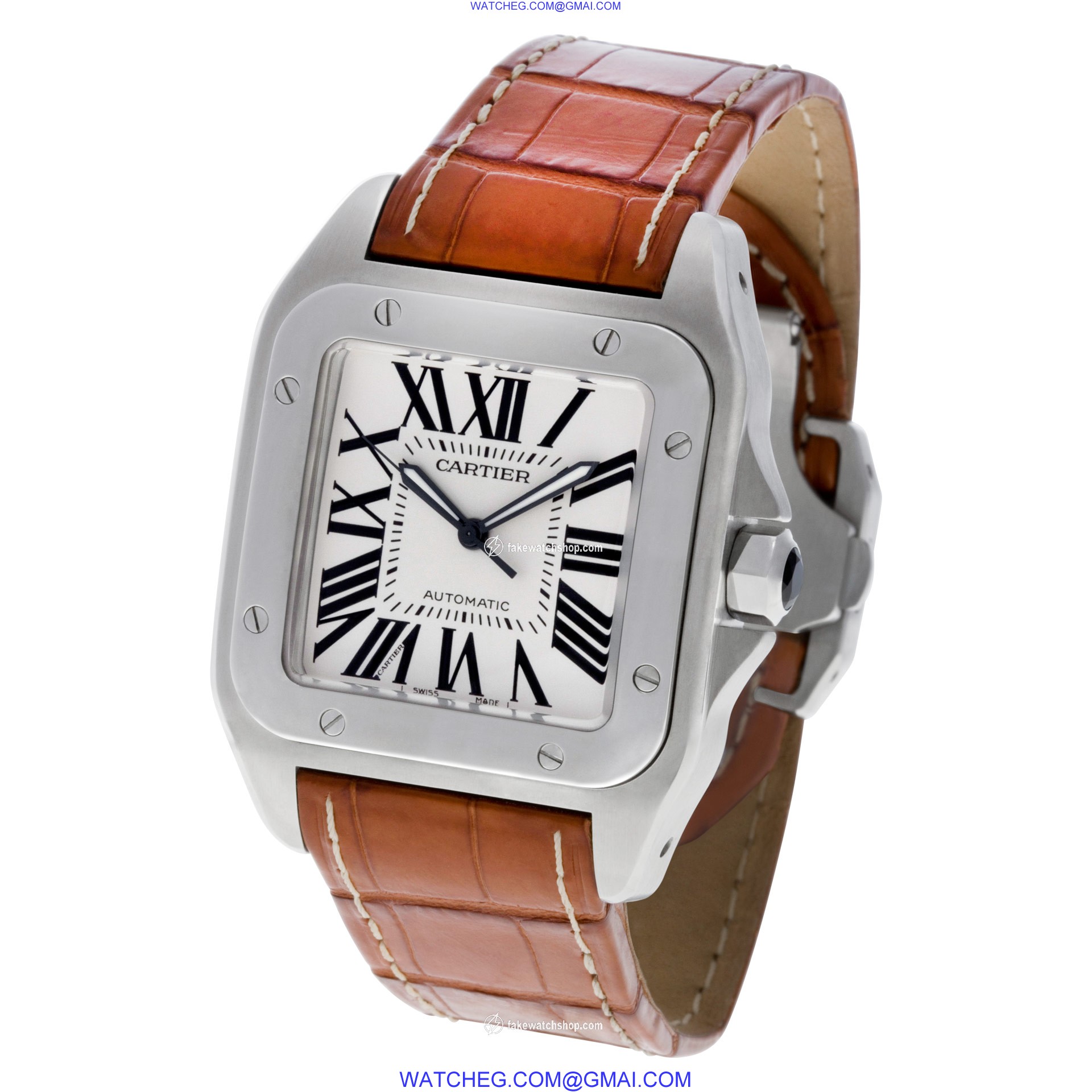 Cartier W20073X8 Santos 100 Automatic Male Stainless Steel 3