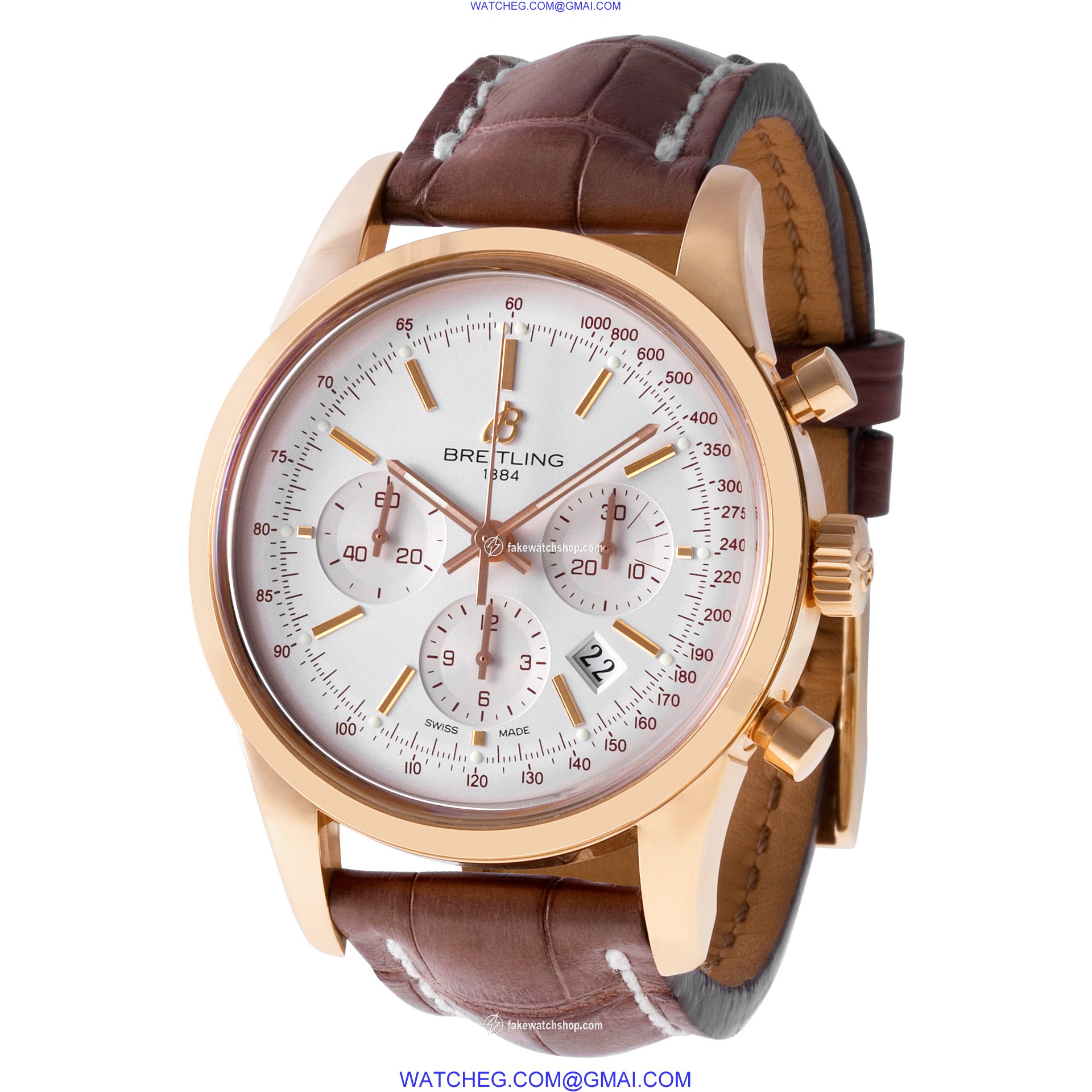 Breitling RB 0152 Transocean Chronograph Automatic Male 18k rose gold 3