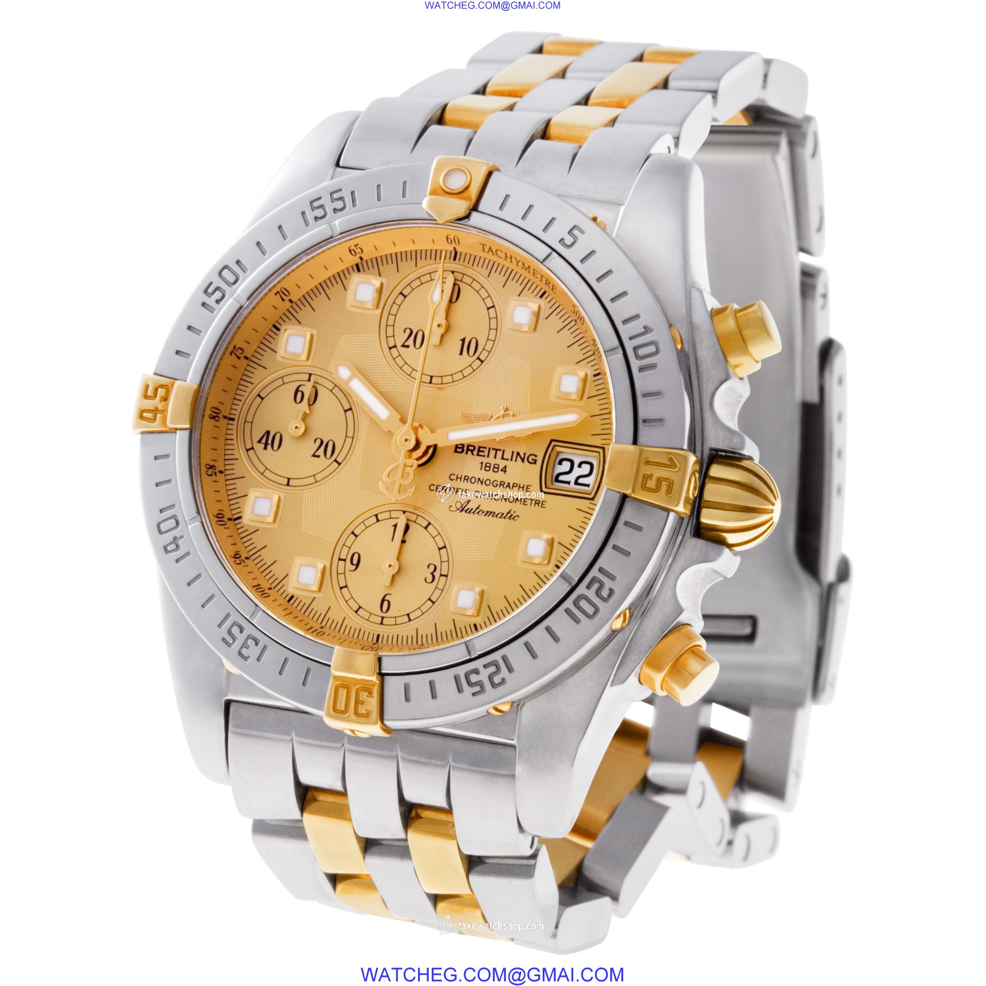 Breitling B13358 Chrono Cockpit Automatic Male 18k gold & Stainless Steel 3