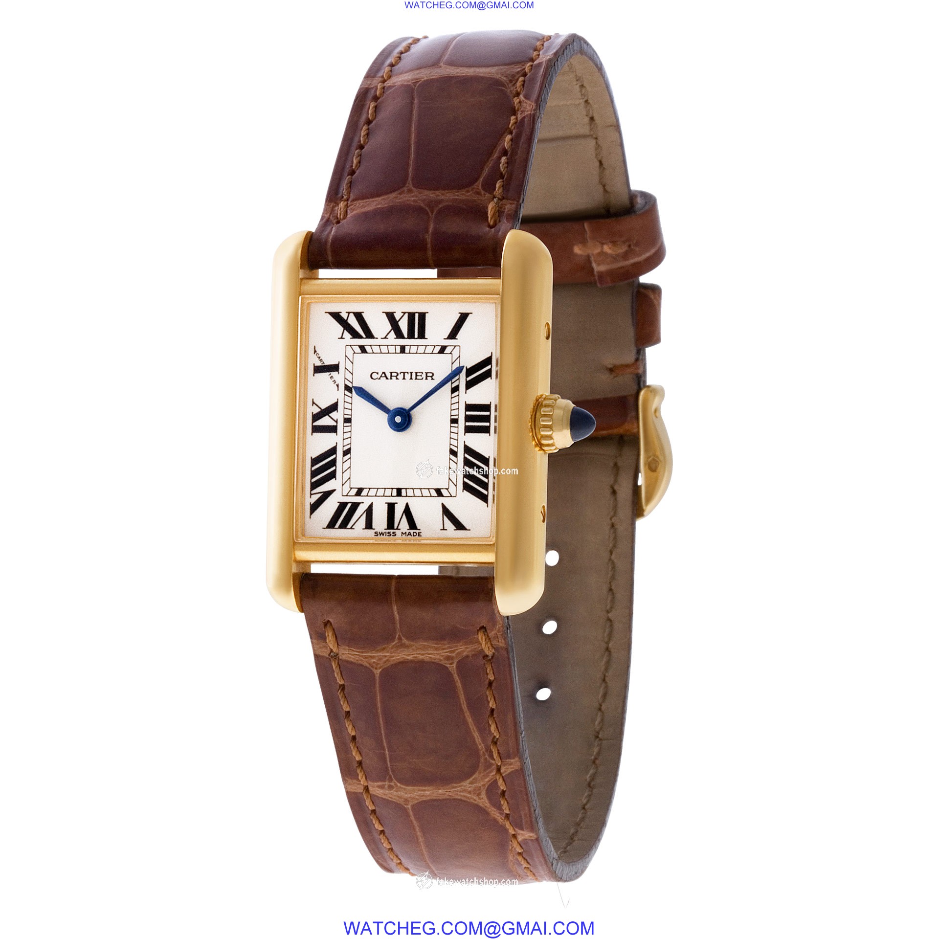 Cartier 2442 Tank Quartz Female 18k yellow gold 3