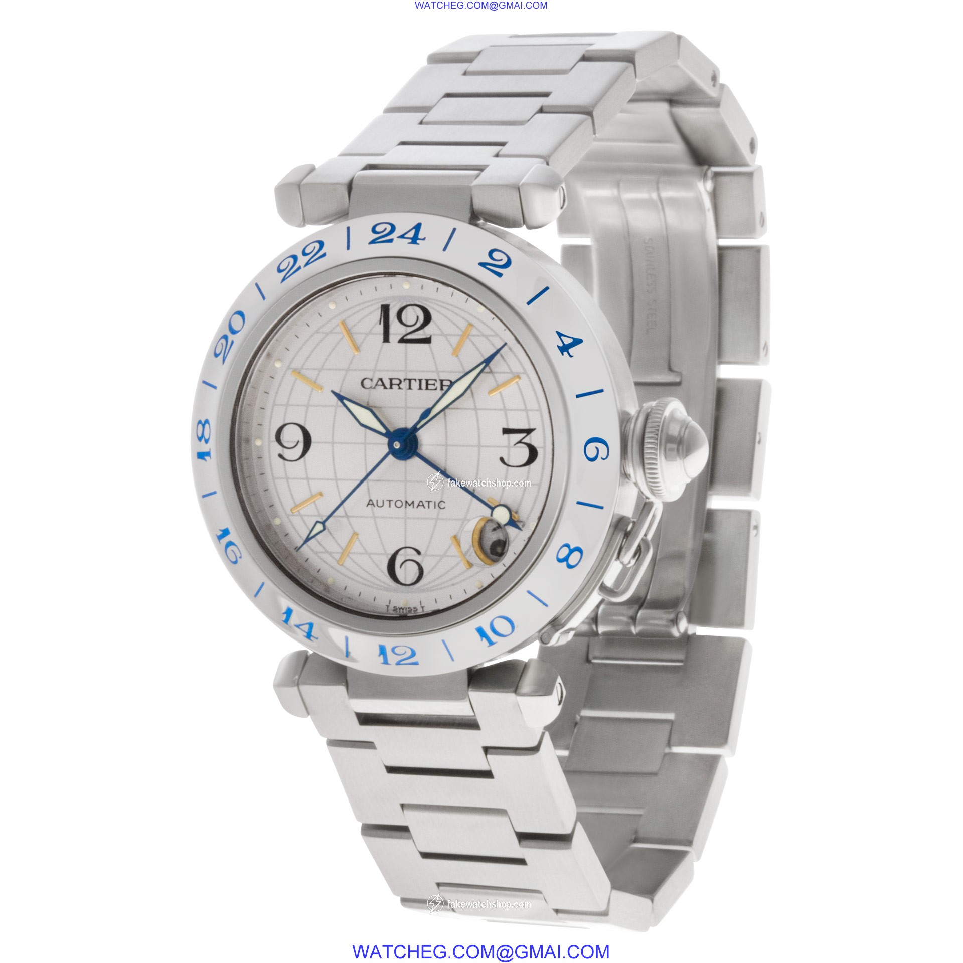 Cartier W31074M7 Pasha Automatic Unisex Stainless Steel 3