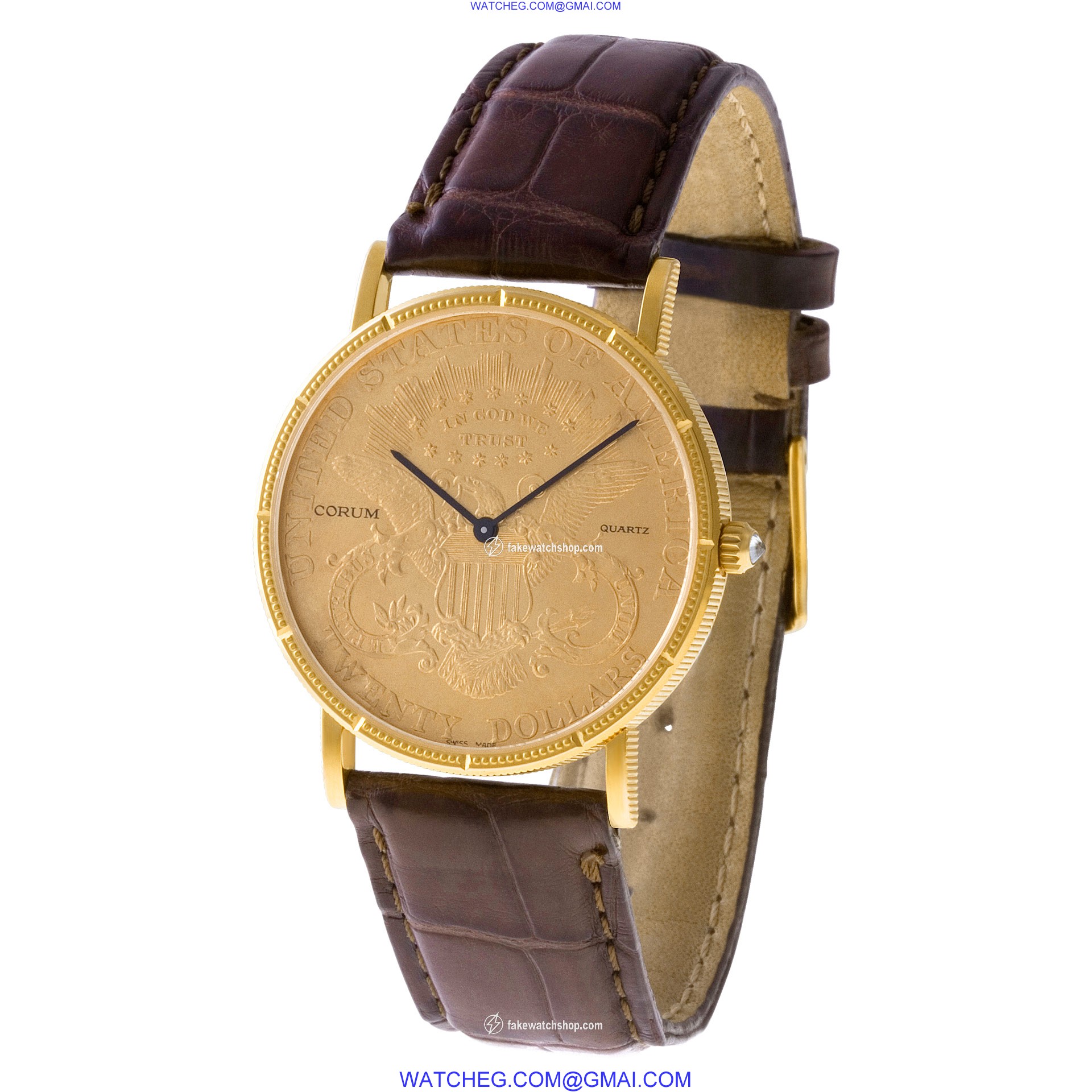 Corum CT32892 $20 Coin Quartz Male 18k Yellow Gold 3