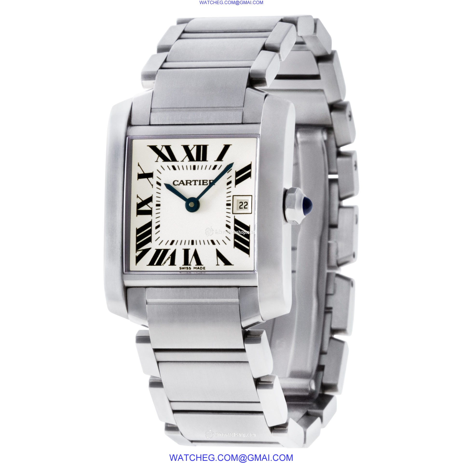 Cartier W51011Q3 Tank Francaise Quartz Unisex Stainless Steel 3