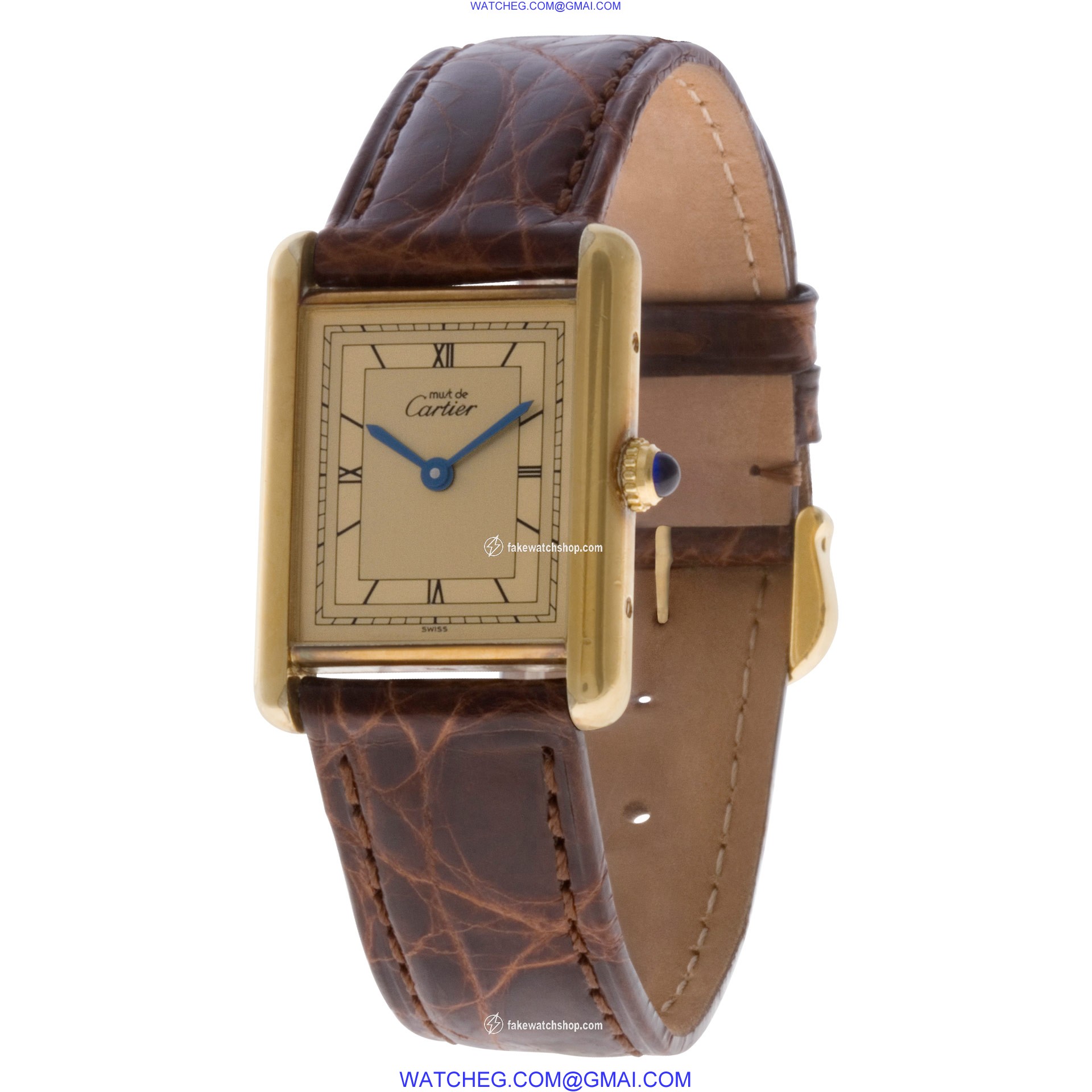 Cartier 92249 Tank Quartz Female Vermeil 3