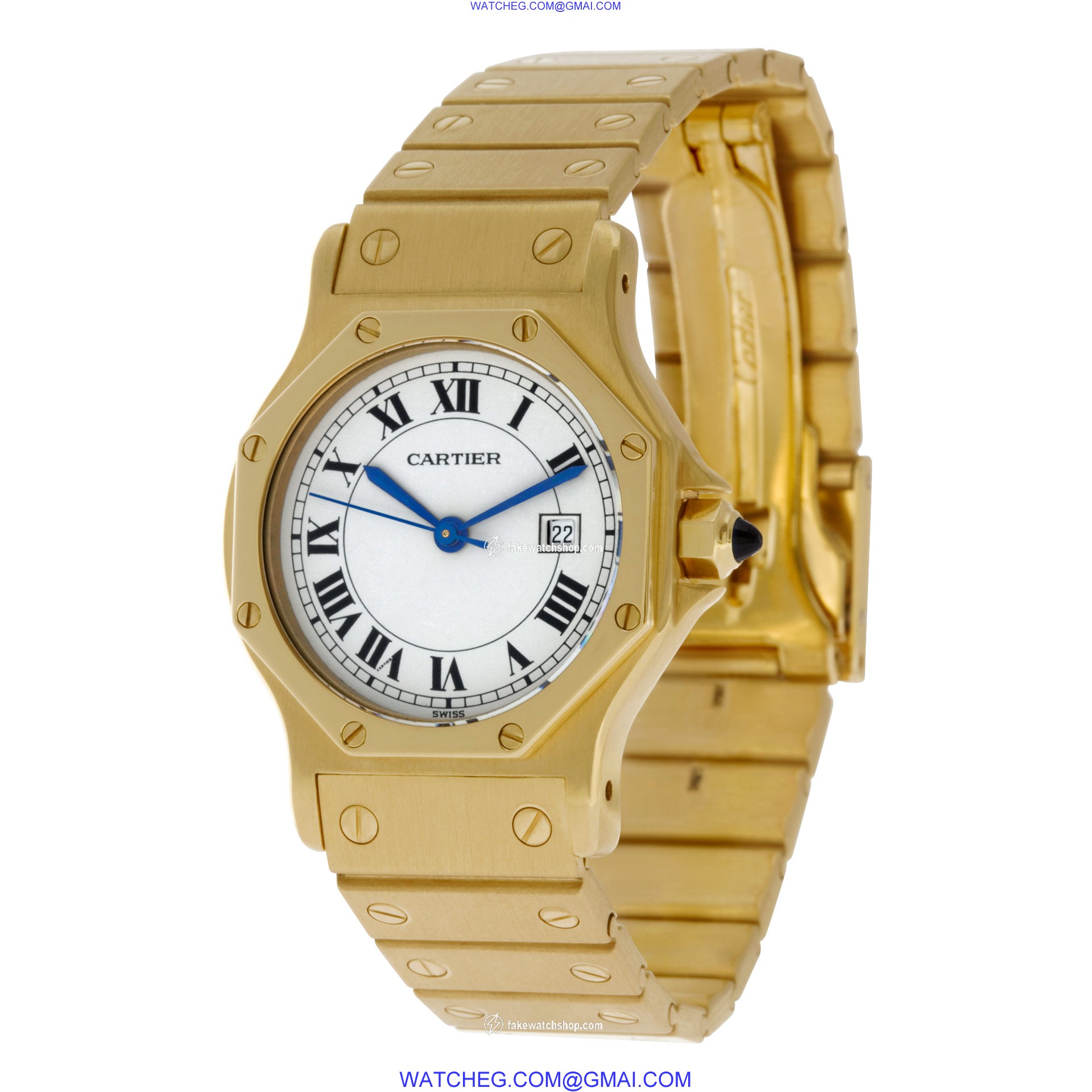 Cartier Cartier 1048 Santos Automatic Unisex 18k yellow gold 3