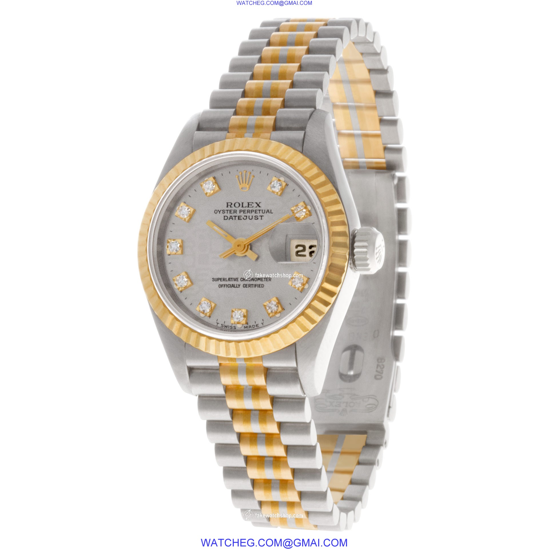 Rolex 69179B Datejust Automatic Female 18k White Gold 3