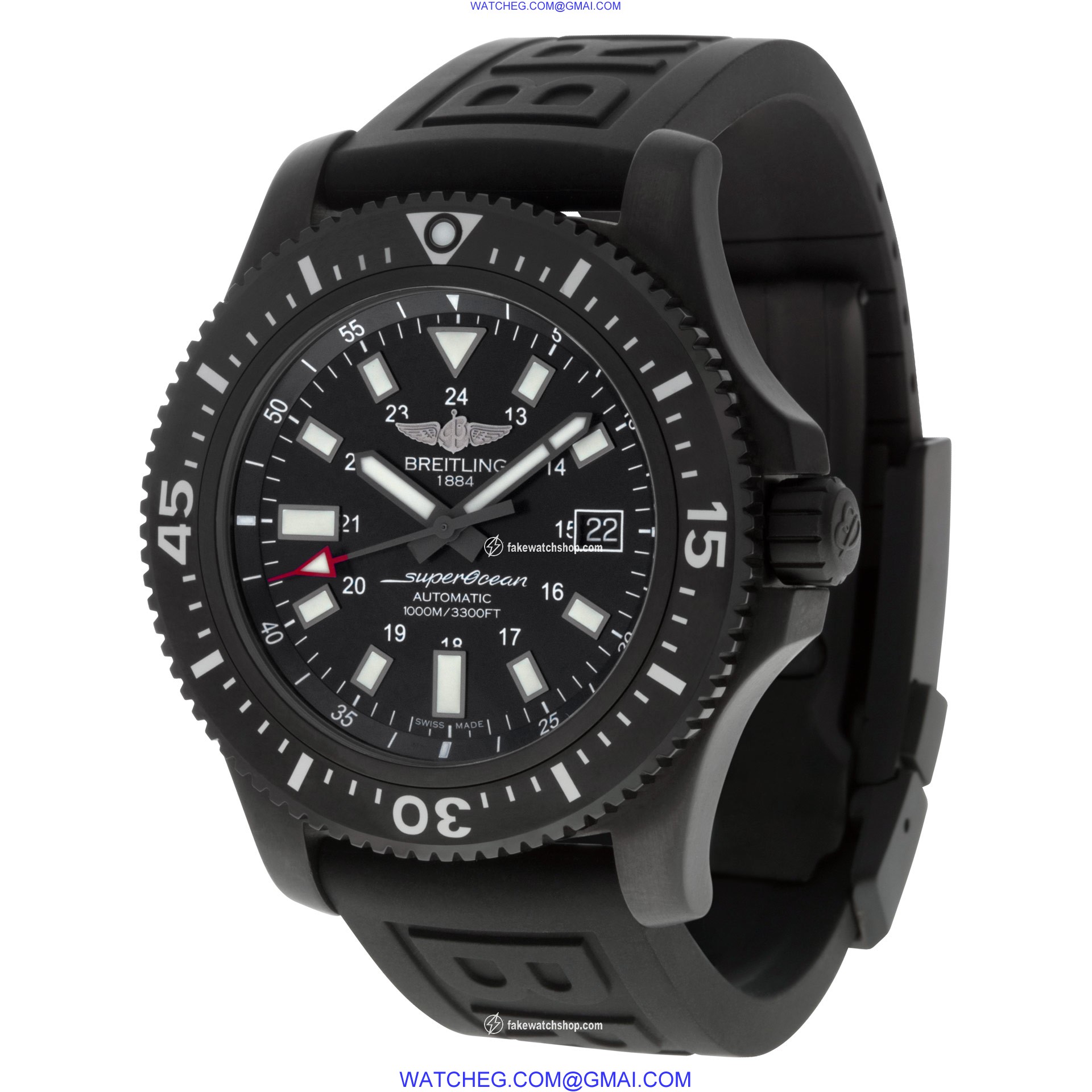 Breitling m1739313 Super Ocean Automatic Male Black Steel 3
