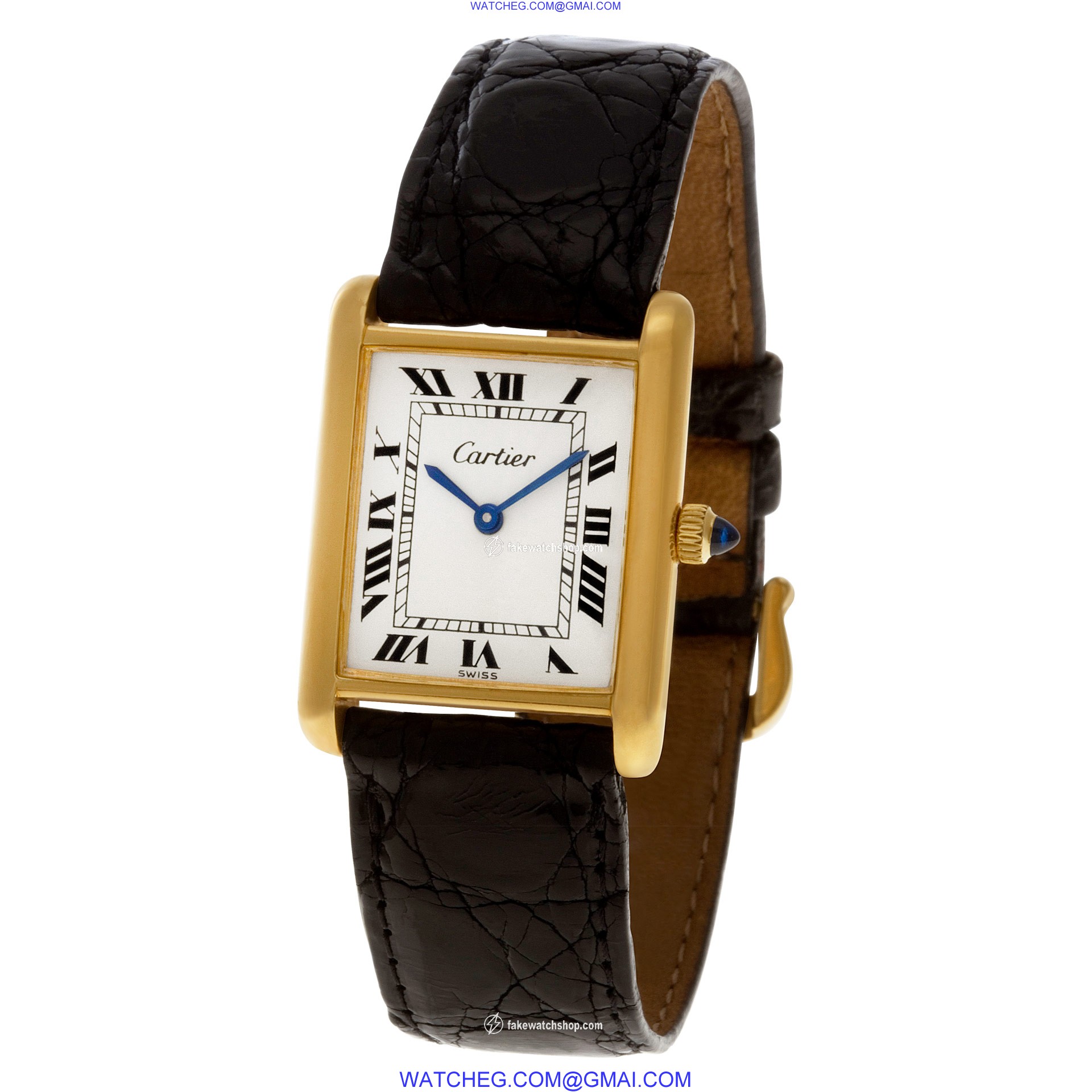 Cartier 111 Tank Manual Unisex Gold Plate 3