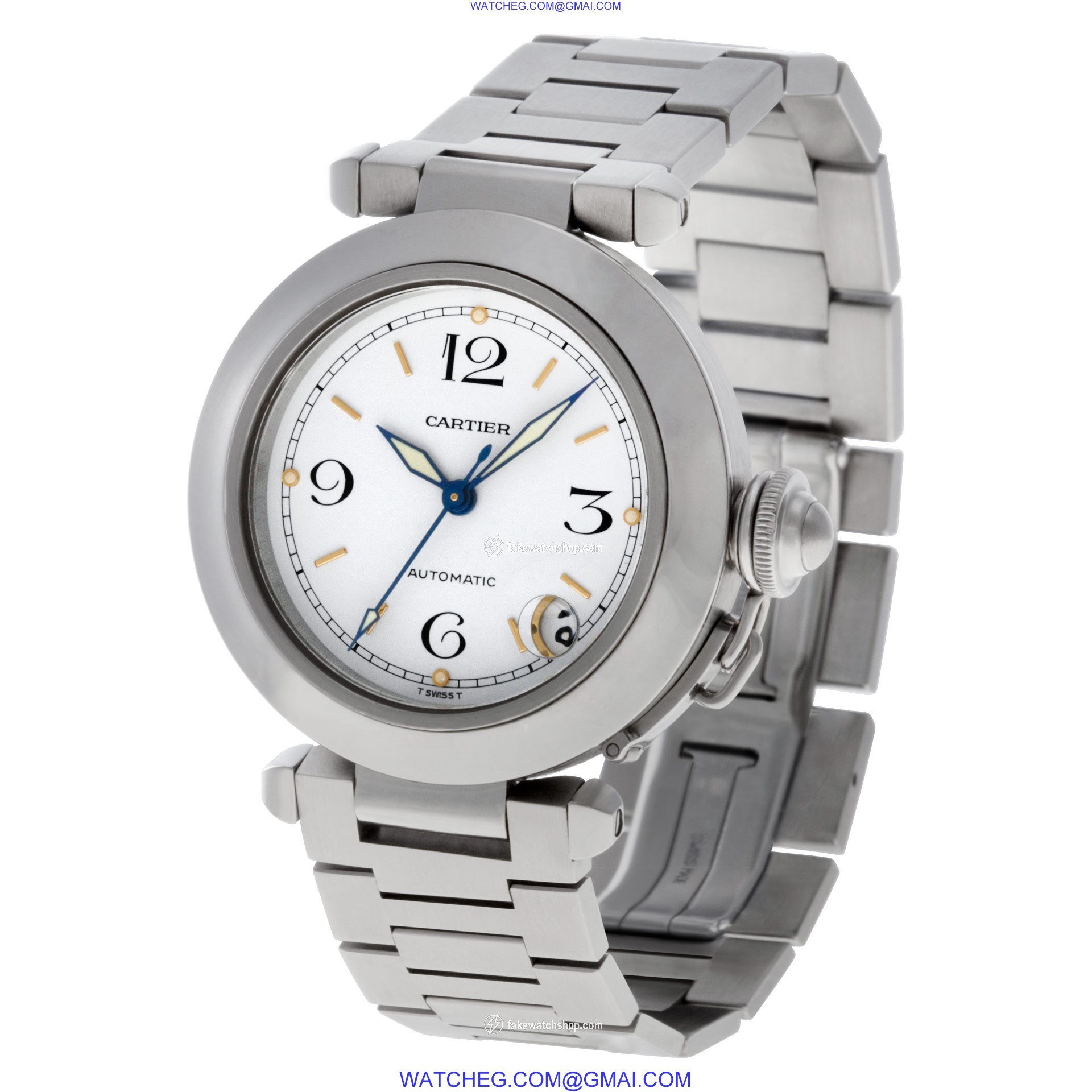 Cartier 2324 Pasha Automatic Unisex Stainless Steel 3