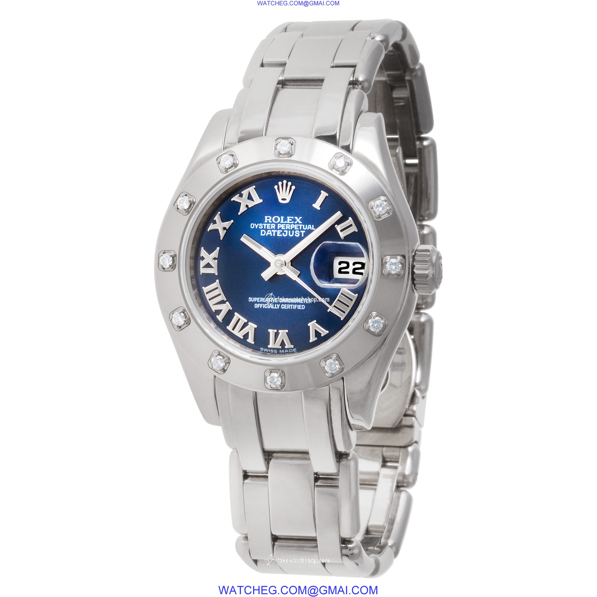 Rolex 80319 Pearlmaster Automatic Female 18k White Gold 3