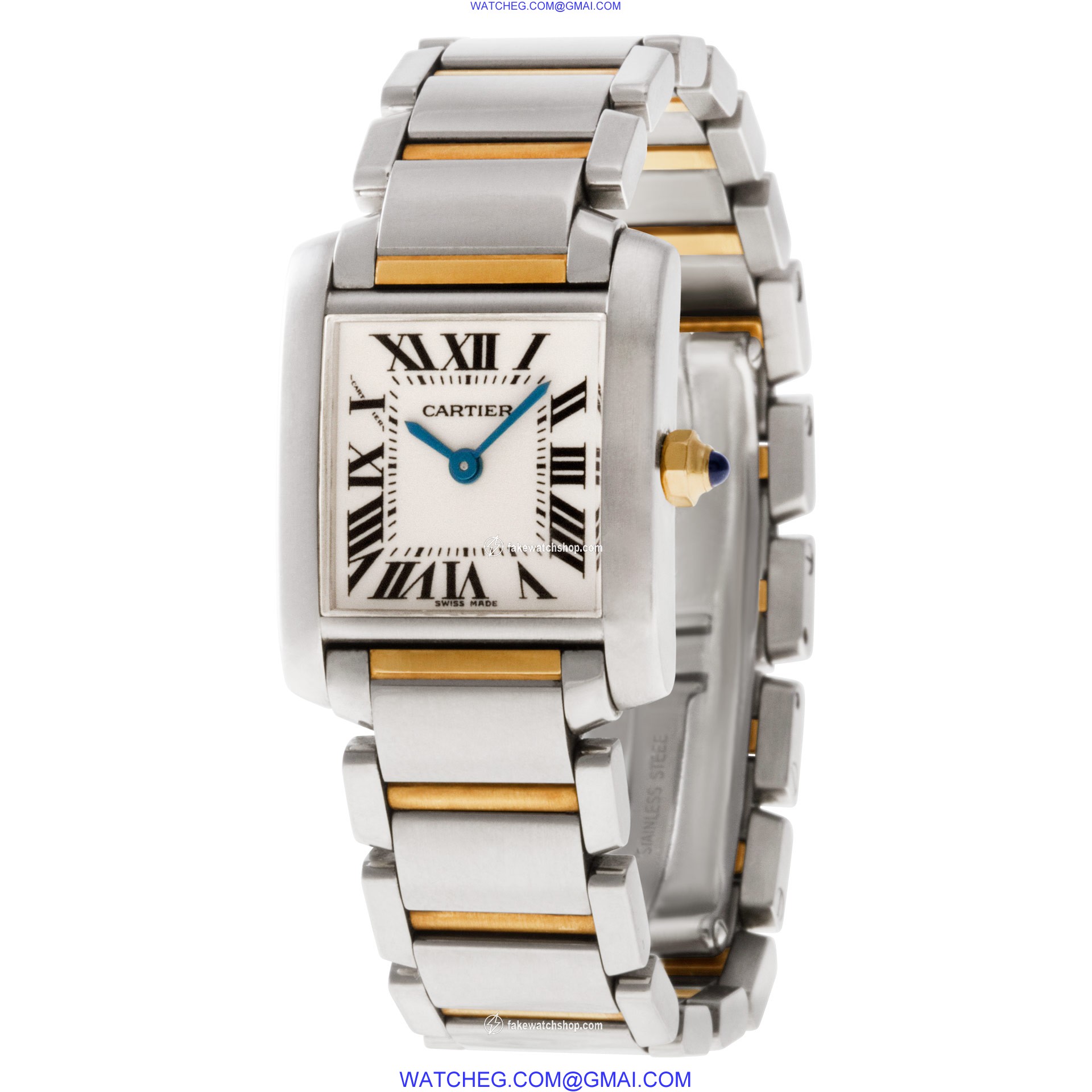 Cartier W51007Q4 Tank Francaise Quartz Female 18k gold & Stainless Steel 3