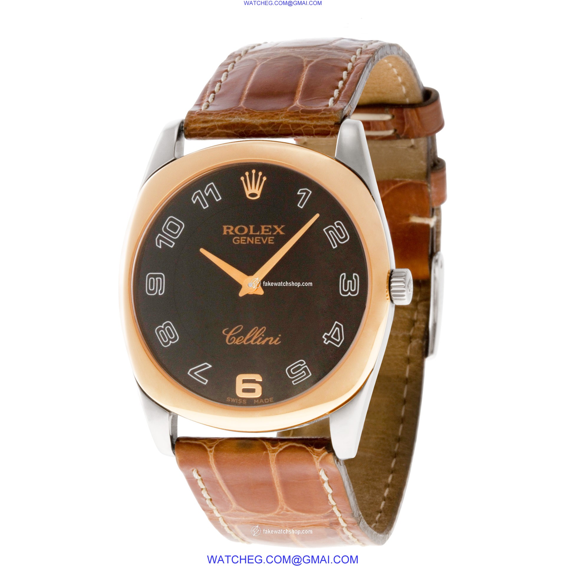 Rolex 4233 Cellini Manual Male 18k White and Pink Gold 3