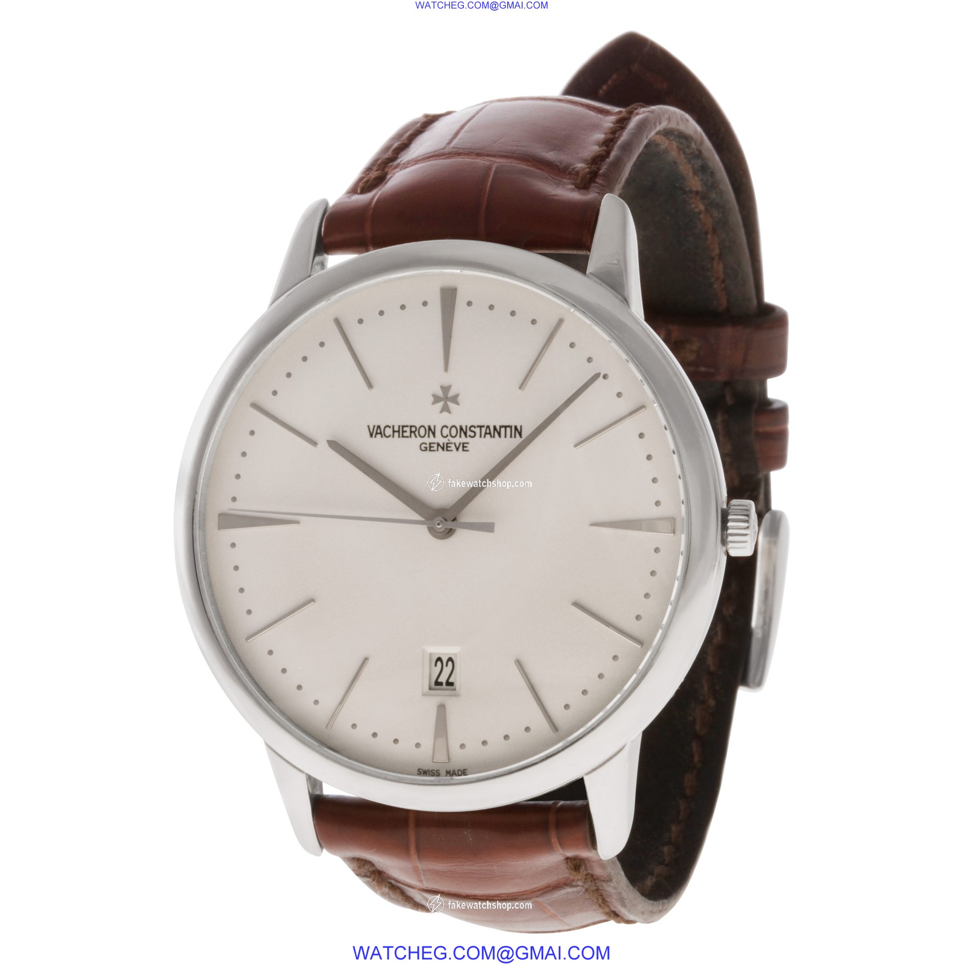Vacheron Constantin 85180/00G Patrimony Contemporary Automatic Unisex 18k White Gold 3