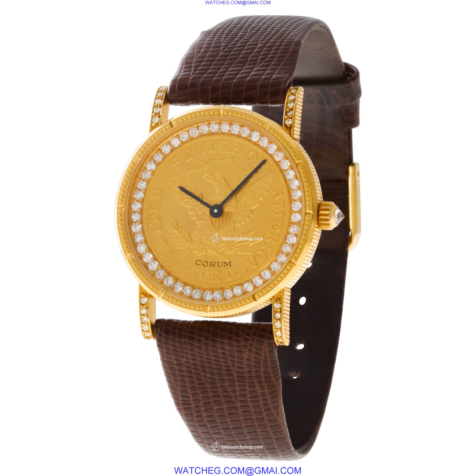 Corum 122 $5 Coin Manual Female 18k yellow gold 3