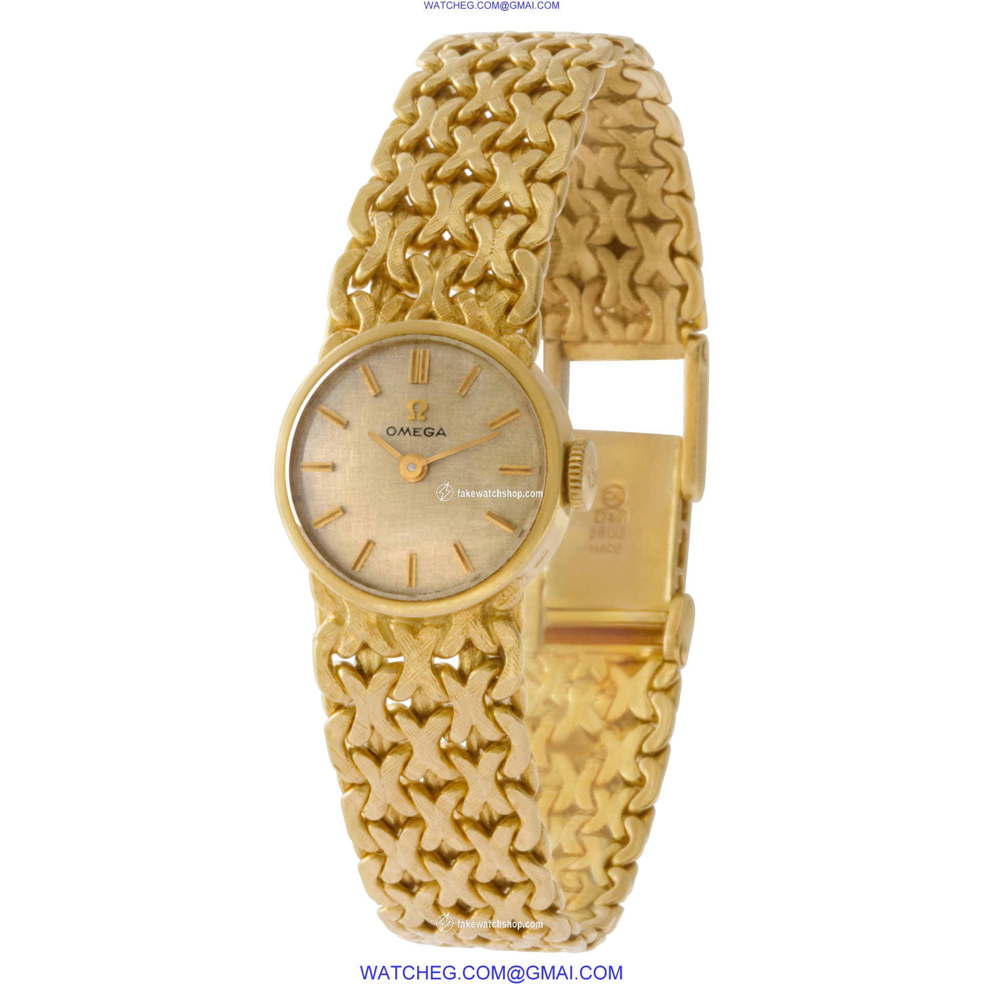 Omega 7173 Vintage Quartz Female 18k yellow gold 3