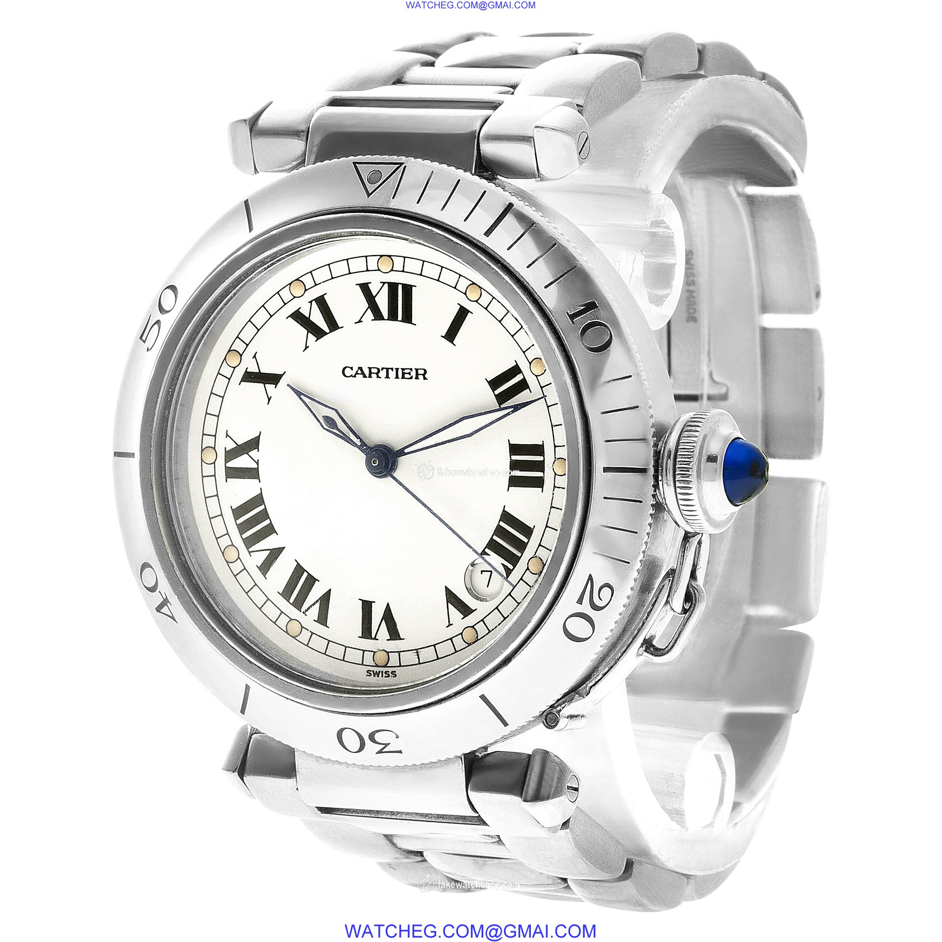 Cartier 1040 Pasha 38 Automatic Unisex Stainless Steel 3