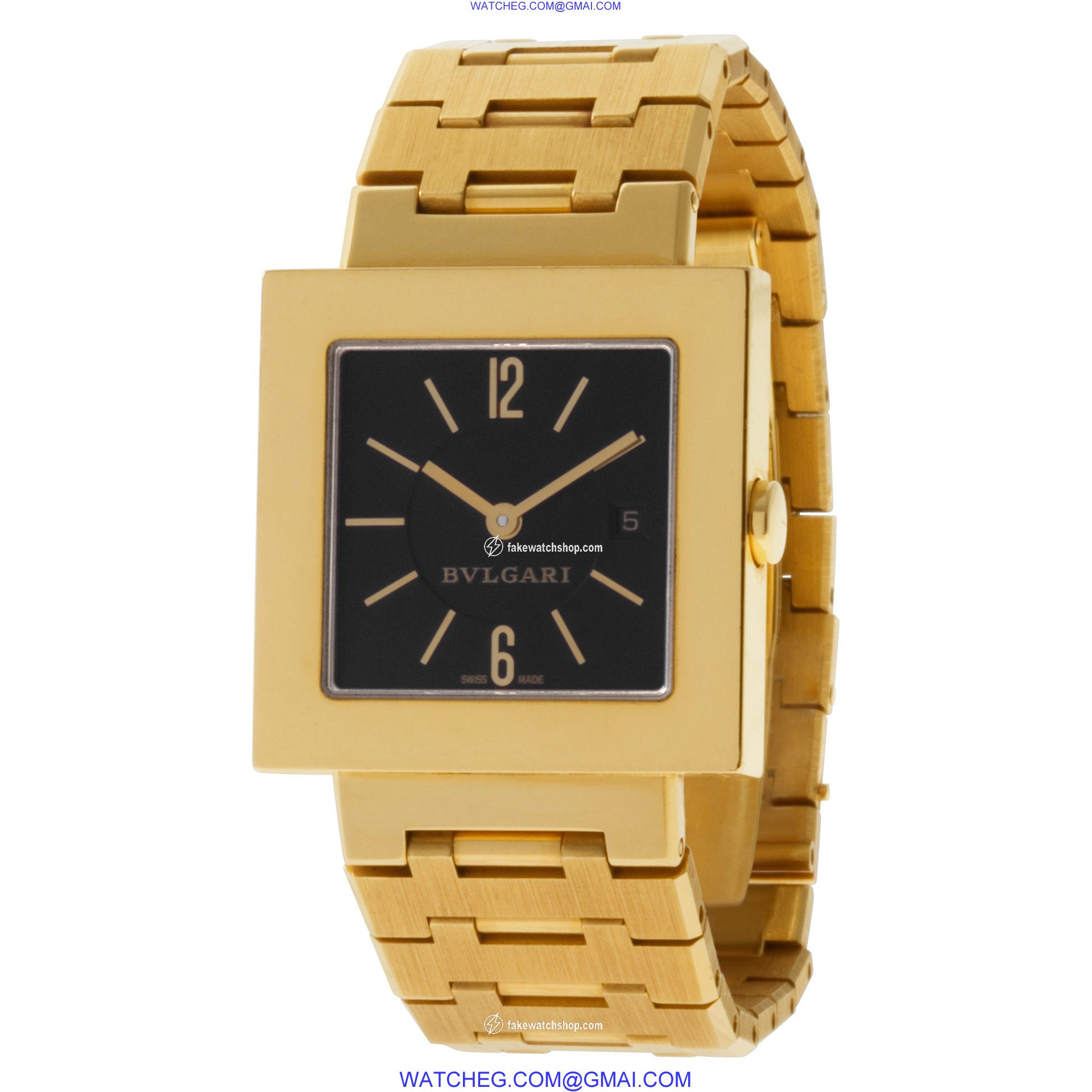 Bvlgari SQ27G Quadrato Quartz Female 18k yellow gold 3